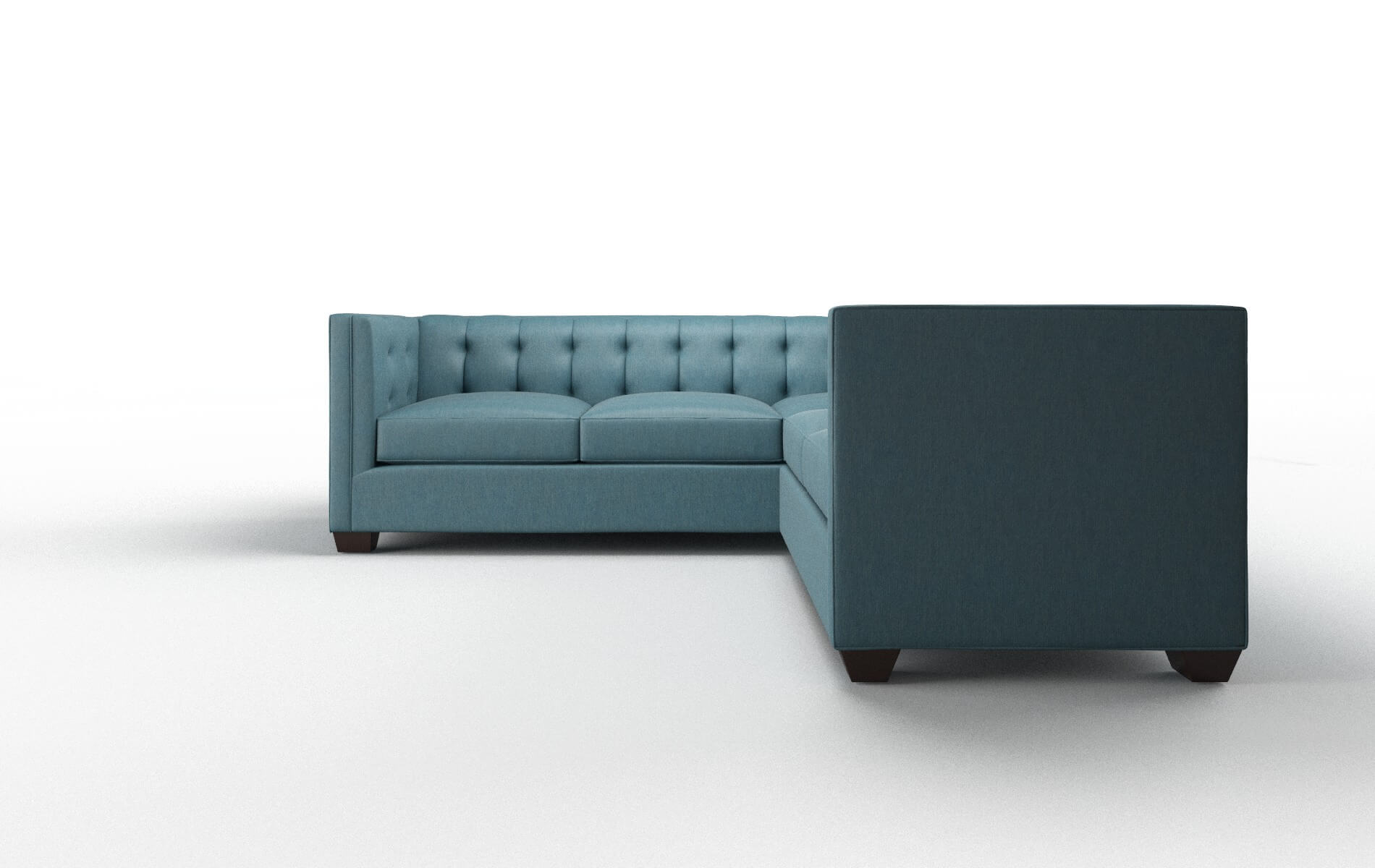 Grant Royale Electric_blue Sectional espresso legs 5