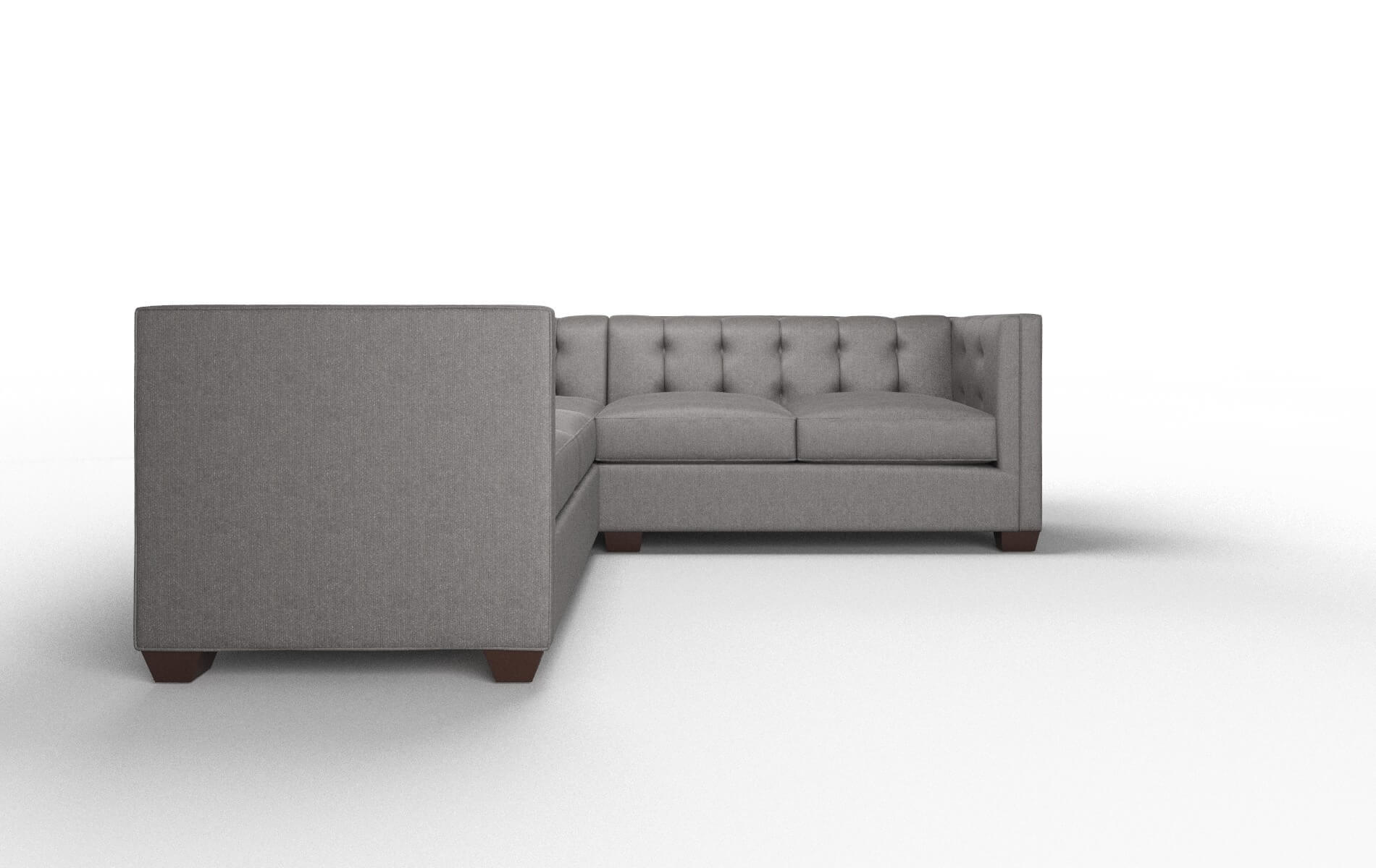 Grant Sasha Grey Sectional espresso legs 2