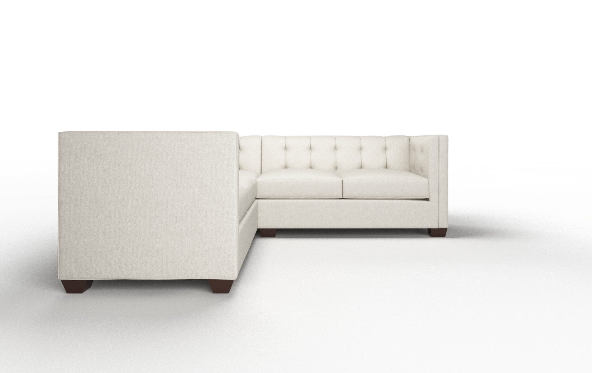 Grant Sasha Linen Sectional espresso legs 2