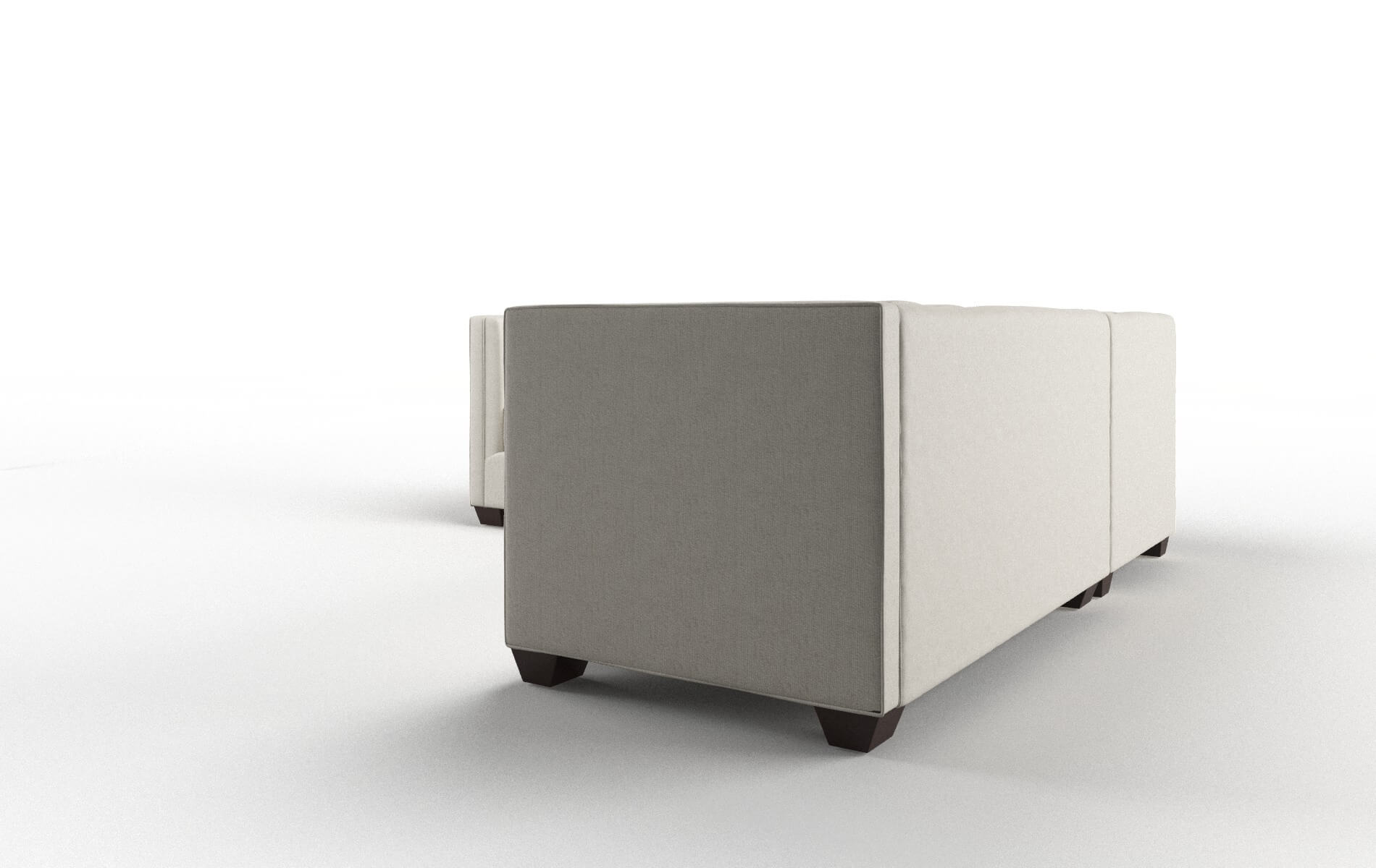 Grant Sasha Linen Sectional espresso legs 4