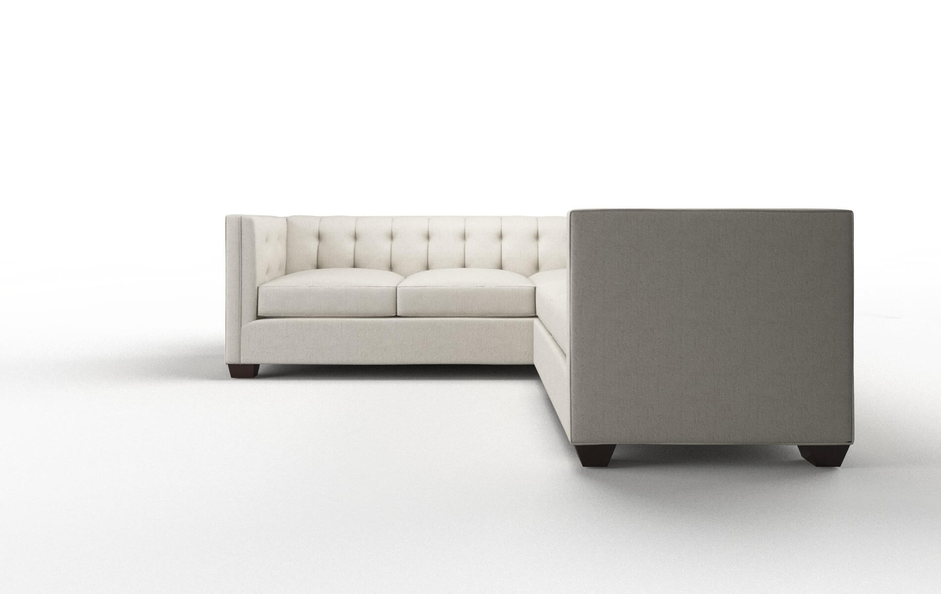 Grant Sasha Linen Sectional espresso legs 5