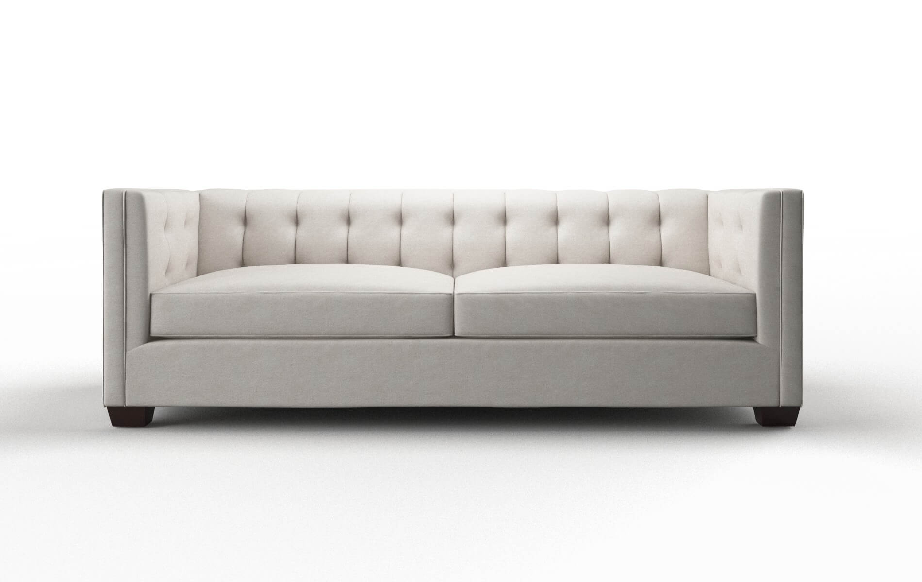 Grant Suave Dove Sofa espresso legs