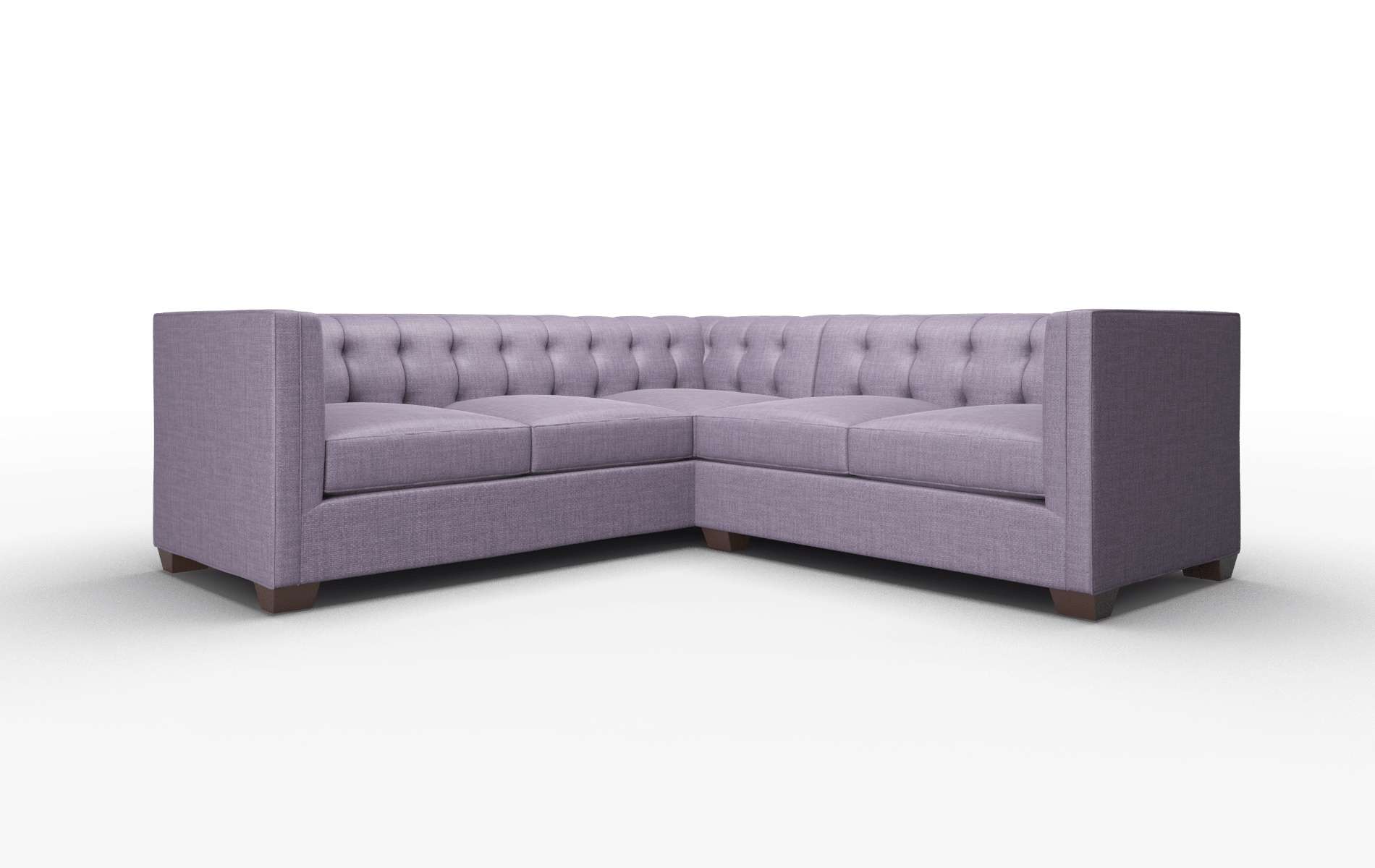 Grant Tess blackberry Sectional Espresso Legs  1