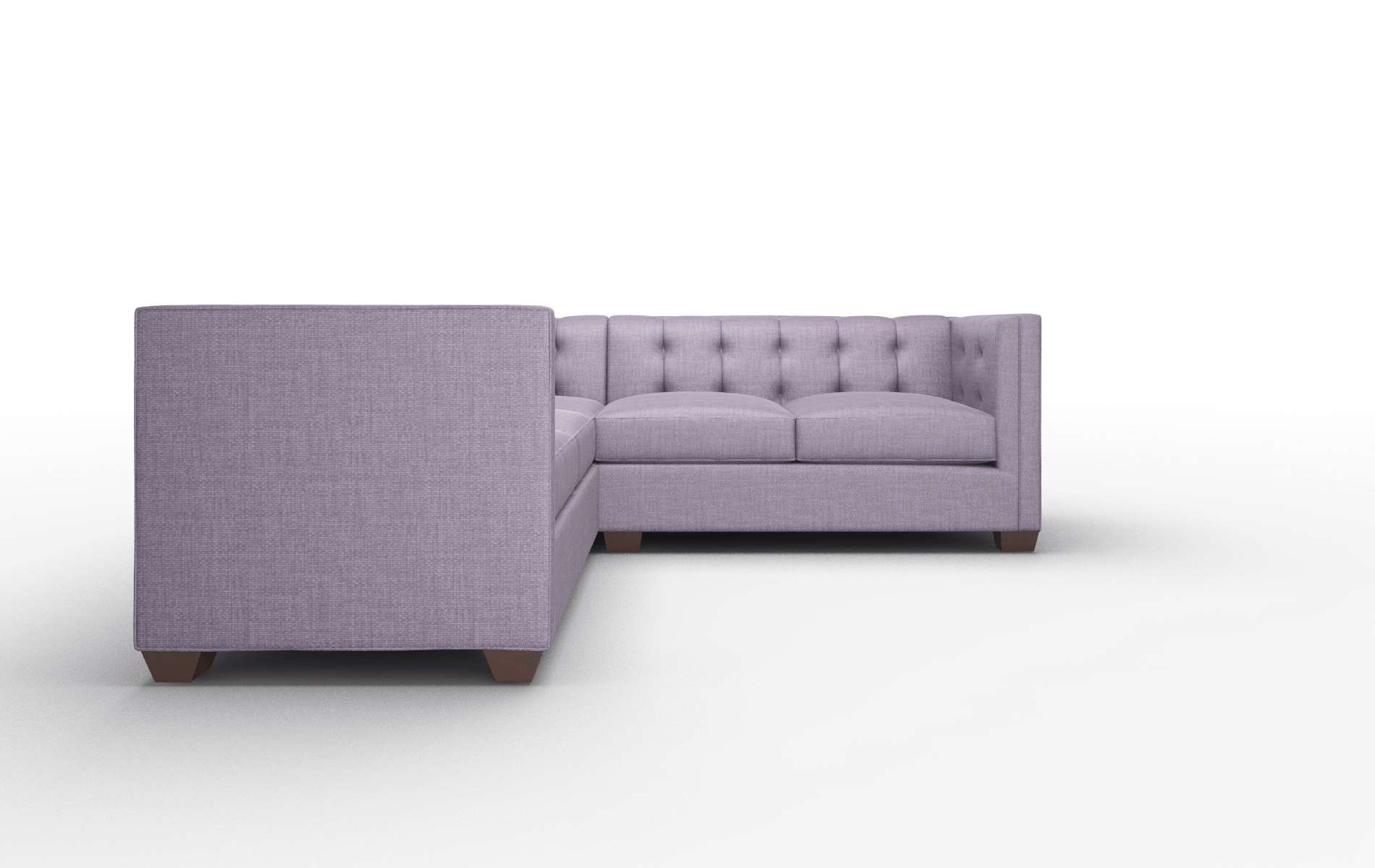 Grant Tess Blackberry Sectional espresso legs 2
