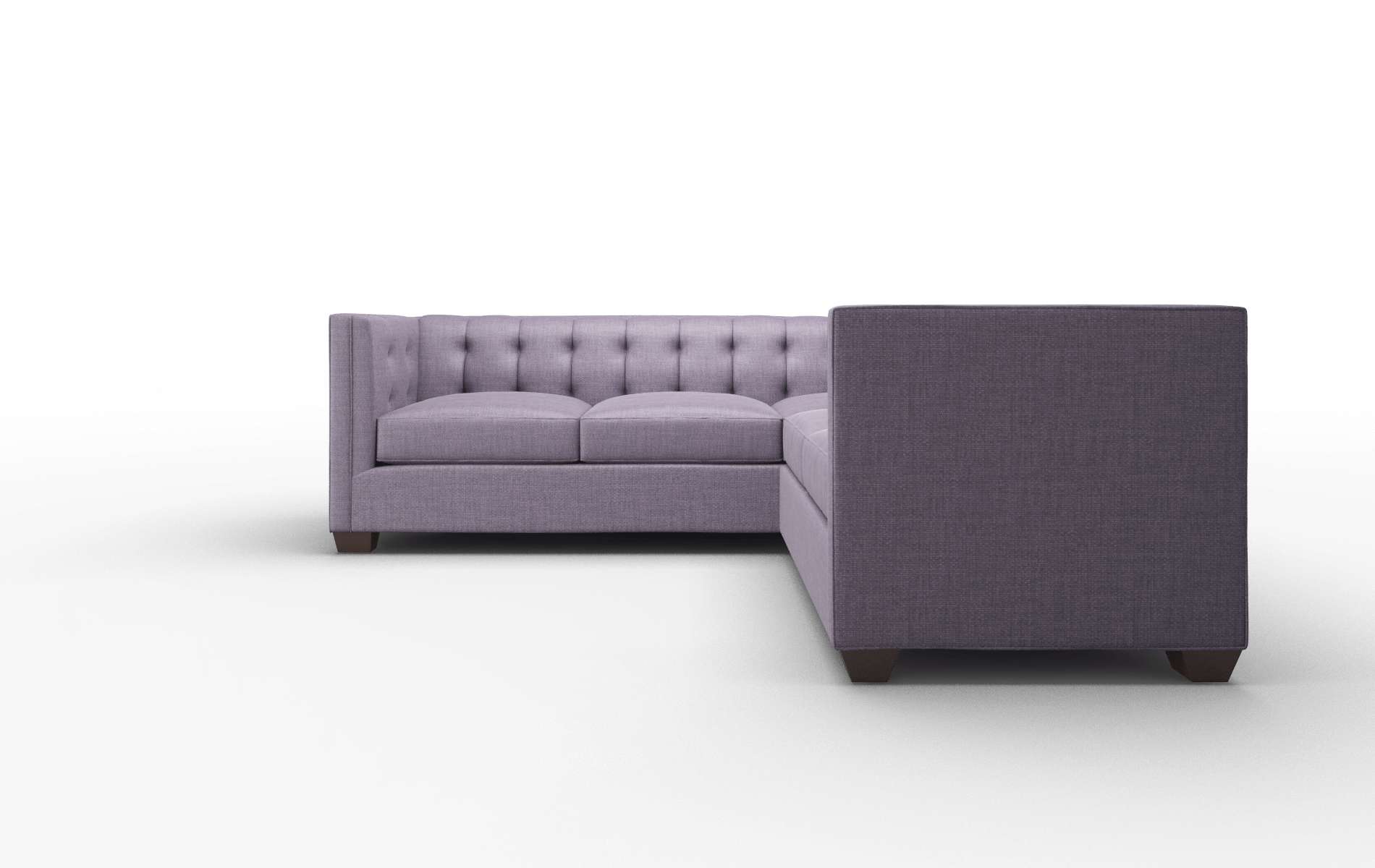 Grant Tess Blackberry Sectional espresso legs 5