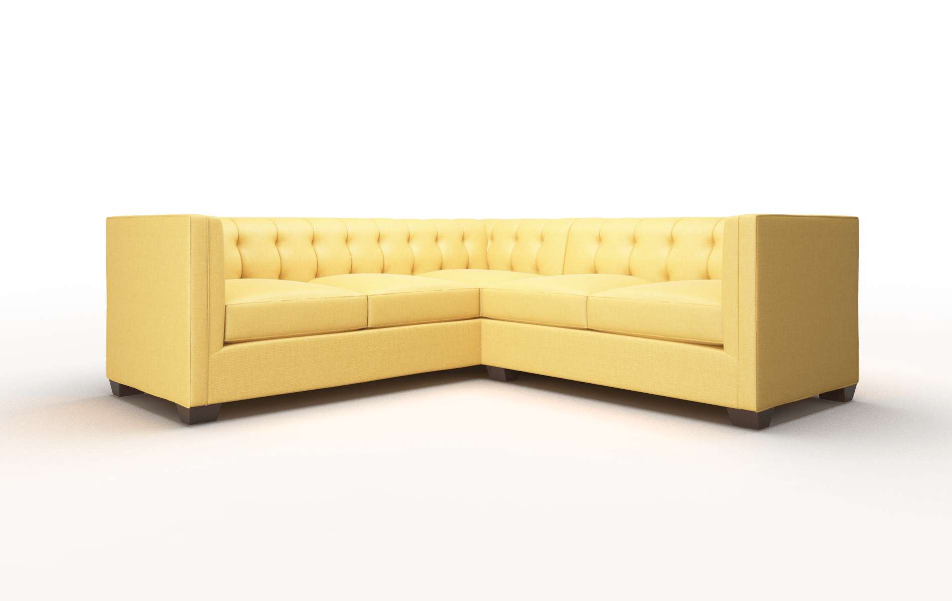 Grant Tess turmeric Sectional Espresso Legs  1