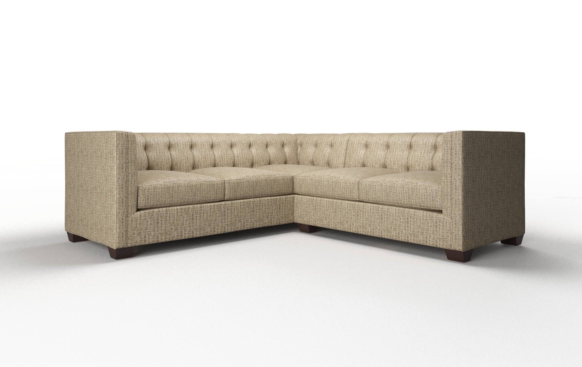 Grant Venus Mocha Sectional espresso legs