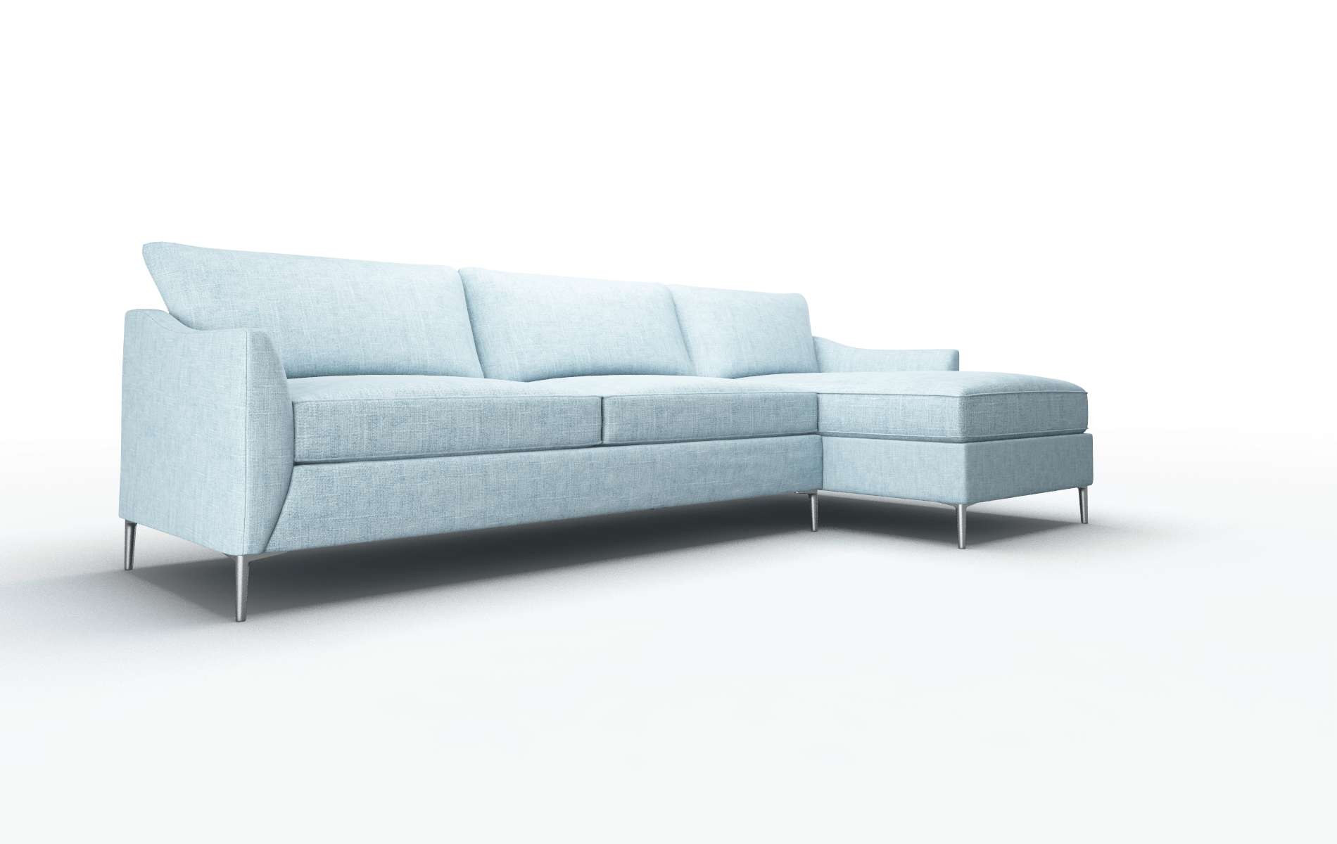 Hamburg Atlas Turquoise Panel metal legs 2