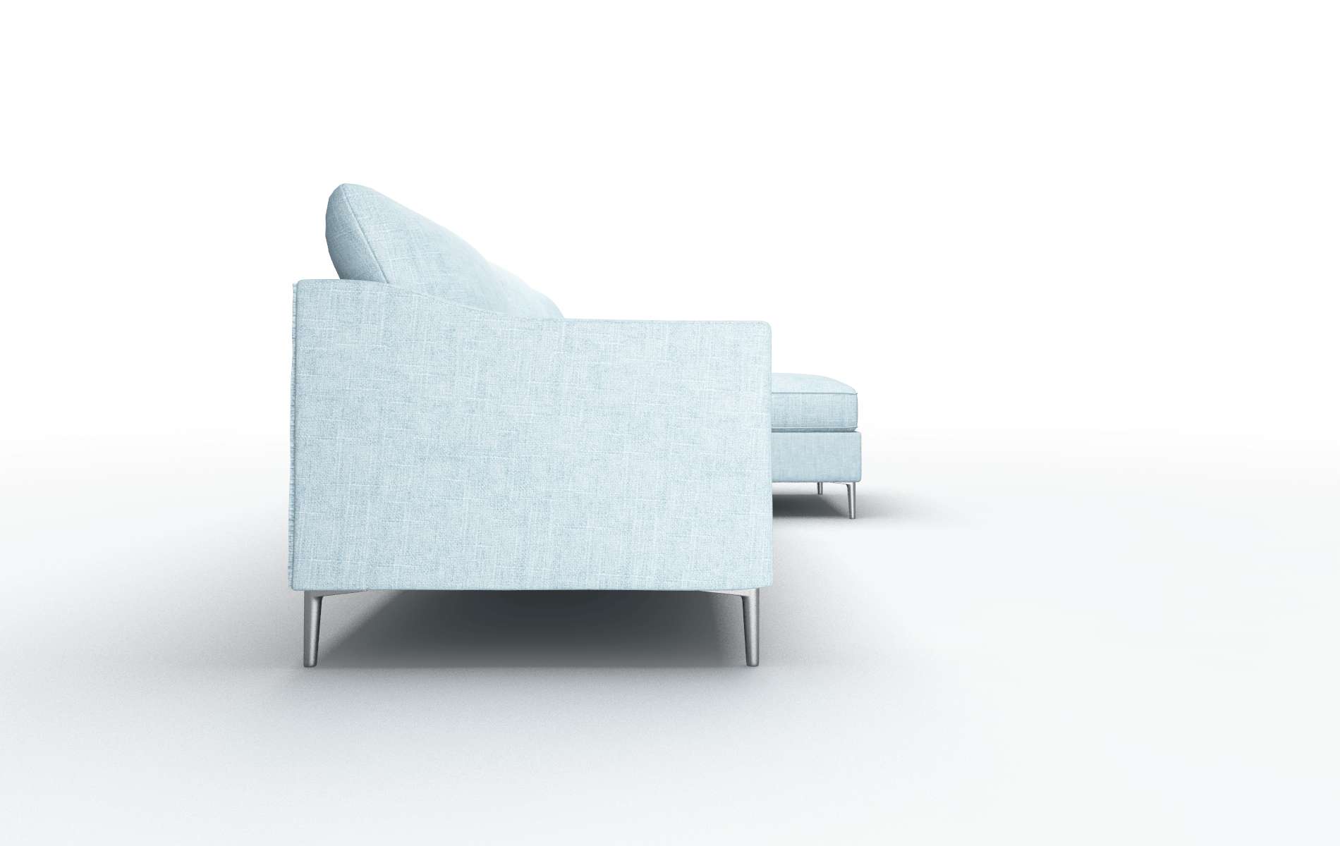 Hamburg Atlas Turquoise Panel metal legs 3