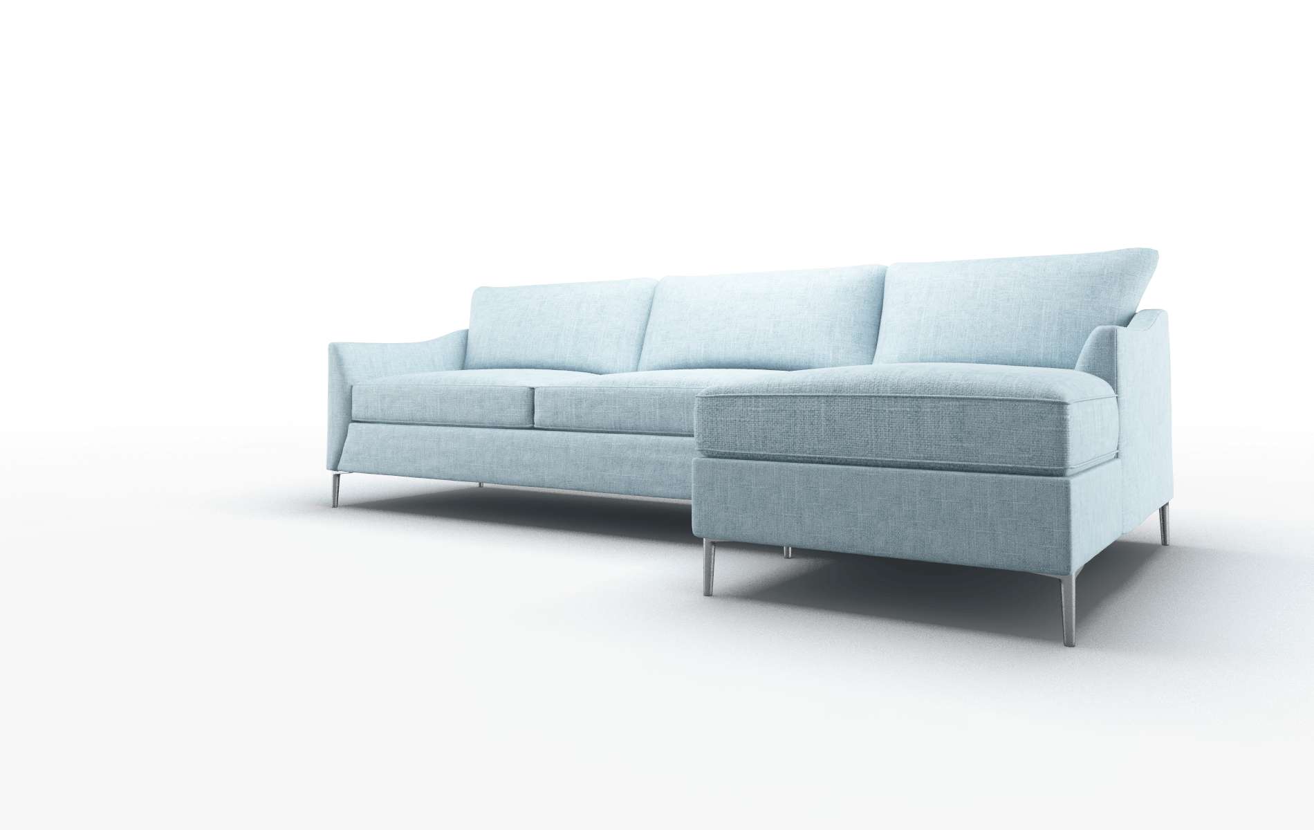 Hamburg Atlas Turquoise Panel metal legs 4