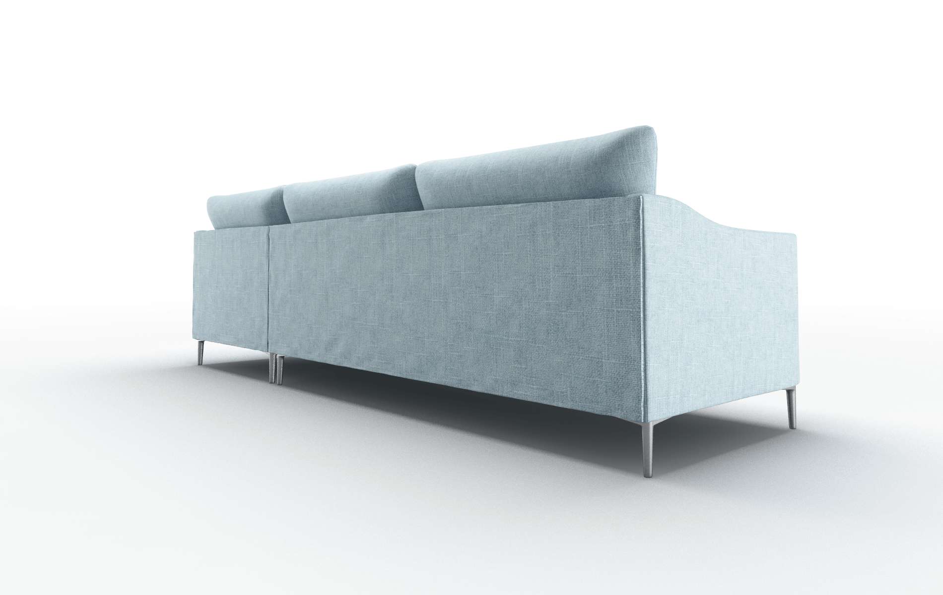 Hamburg Atlas Turquoise Panel metal legs 5