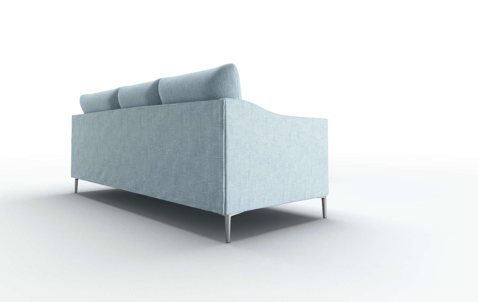 Hamburg Atlas Turquoise Sectional metal legs 3