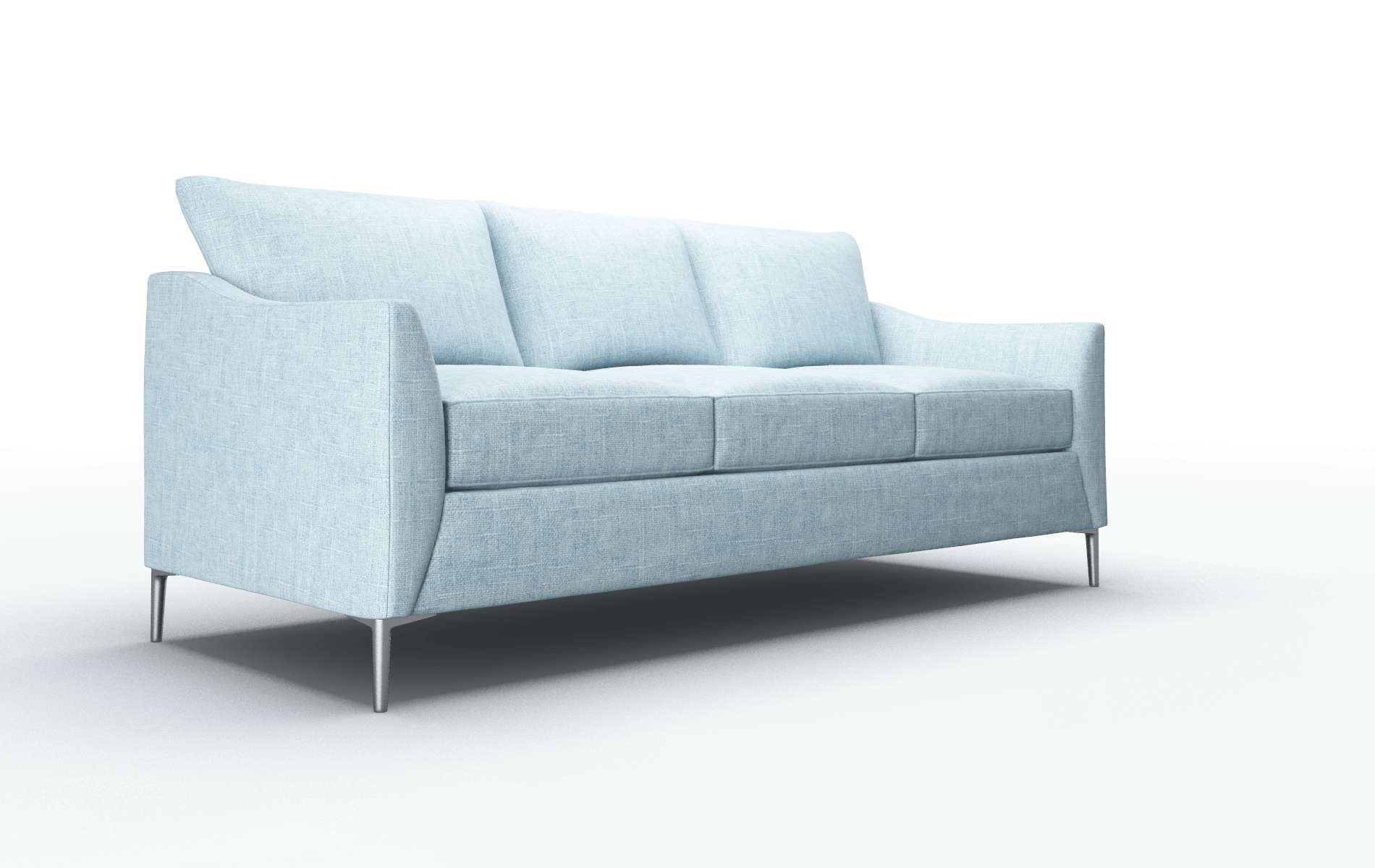 Hamburg Atlas Turquoise Sofa metal legs 2