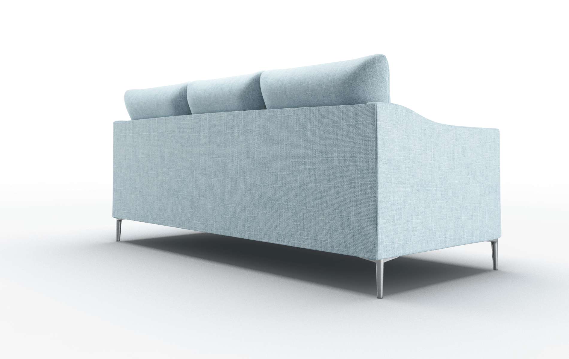 Hamburg Atlas Turquoise Sofa metal legs 5