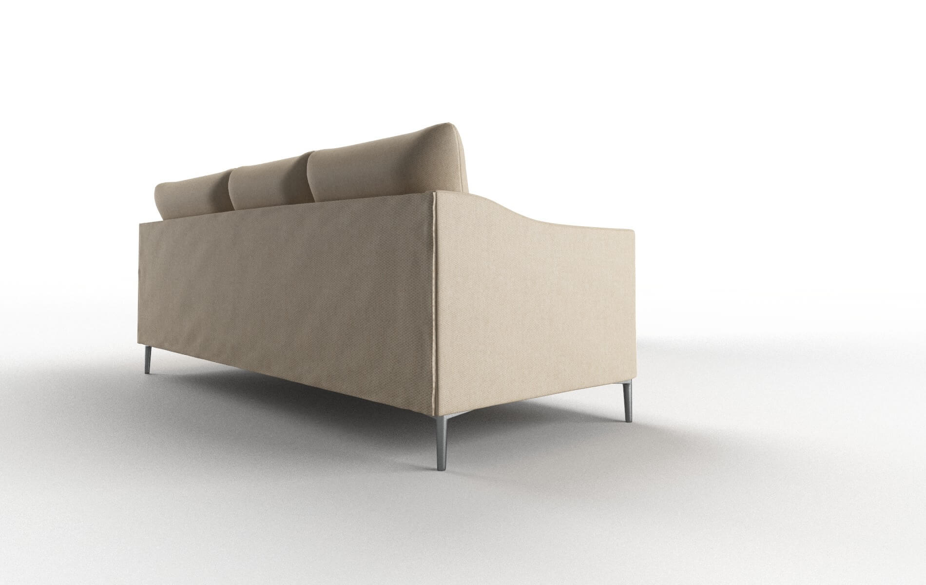 Hamburg Avenger Burlap Sectional metal legs 3