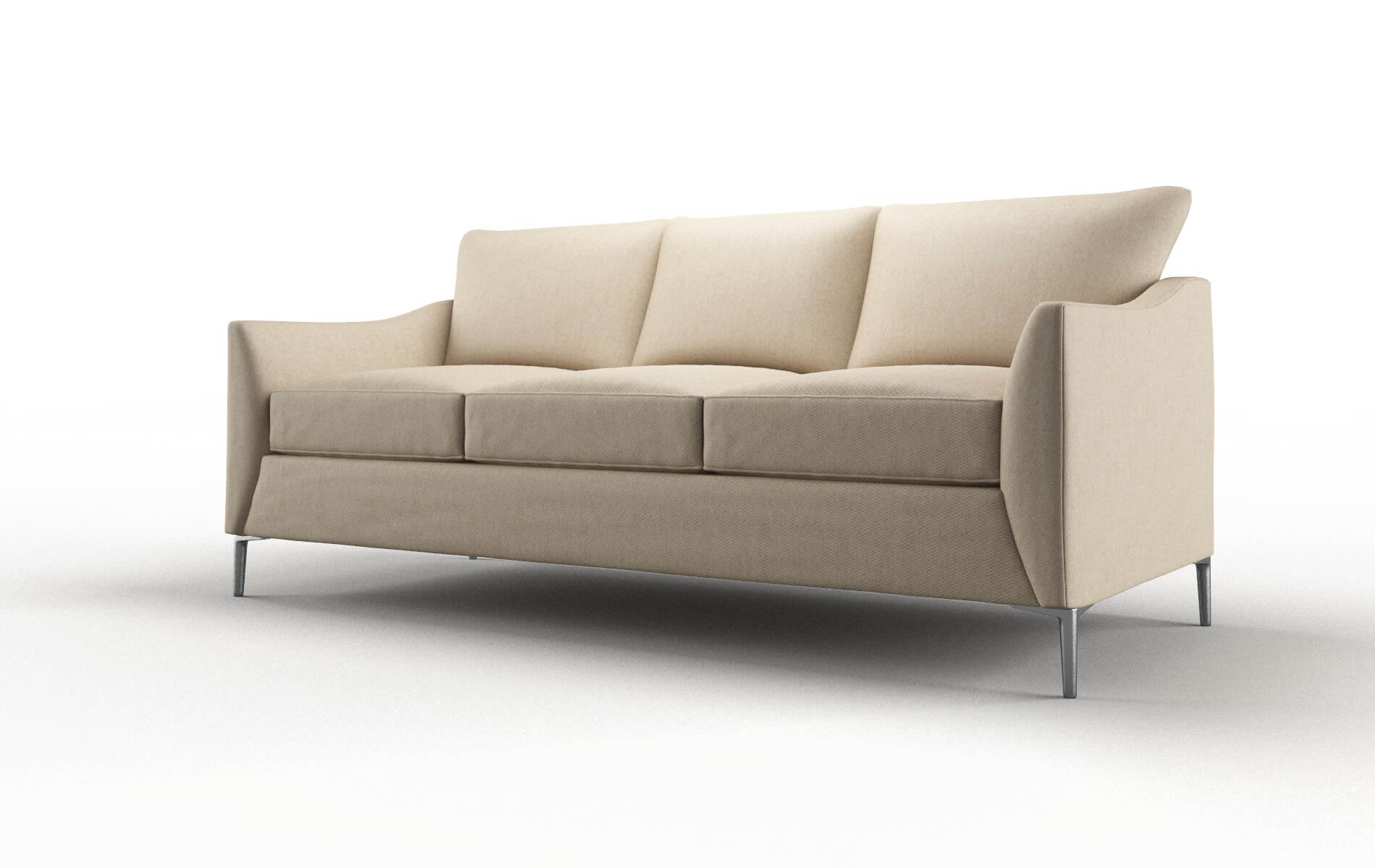 Hamburg Avenger Burlap Sofa metal legs 4