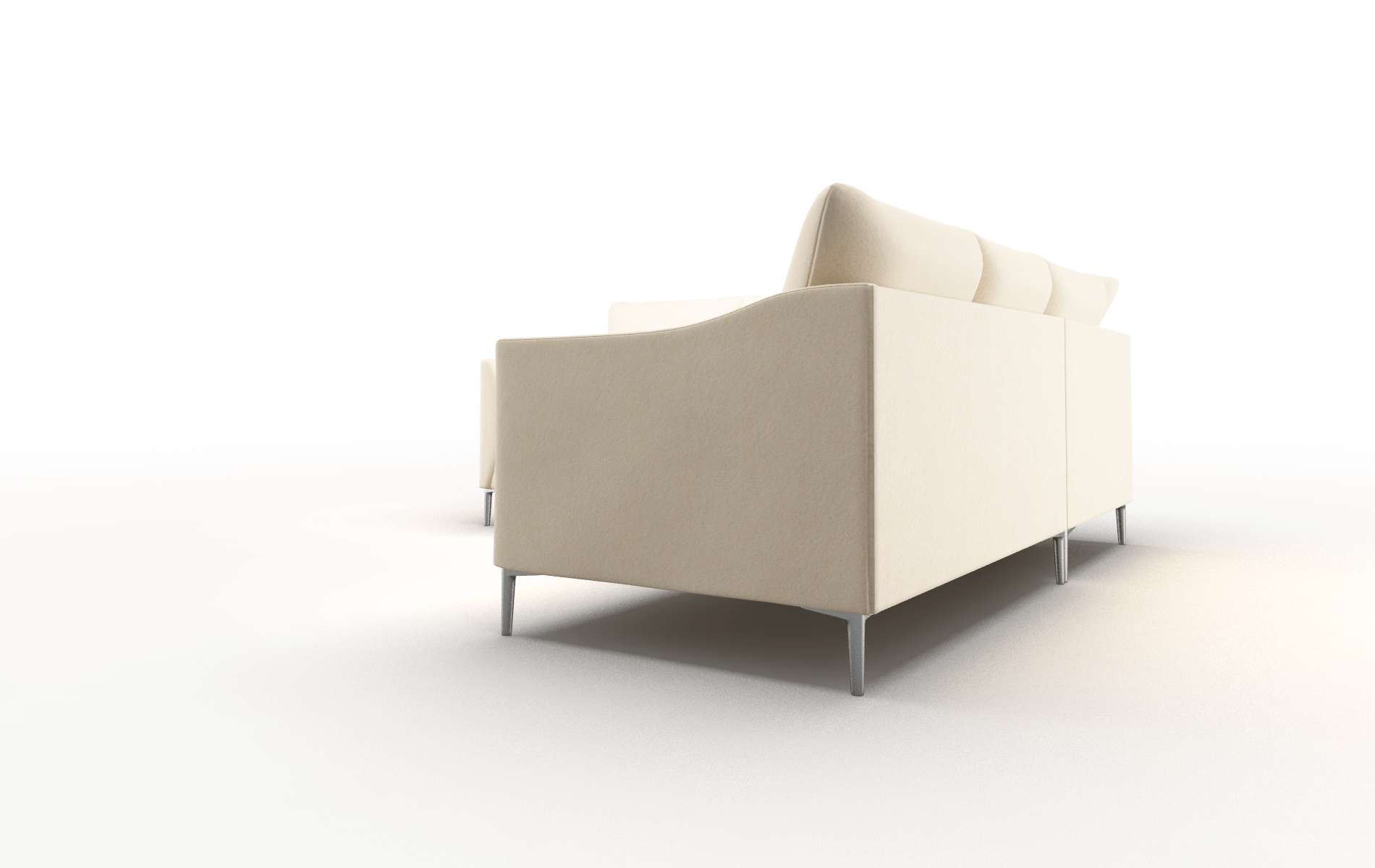 Hamburg Bella Buckwheat Sectional metal legs 4