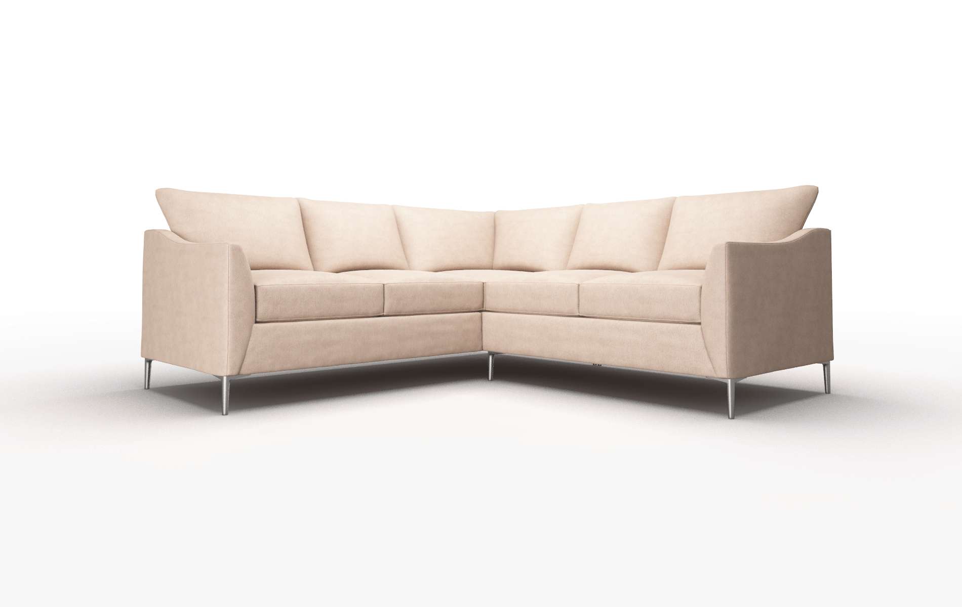 Hamburg Bella Cocoa Sectional metal legs 1