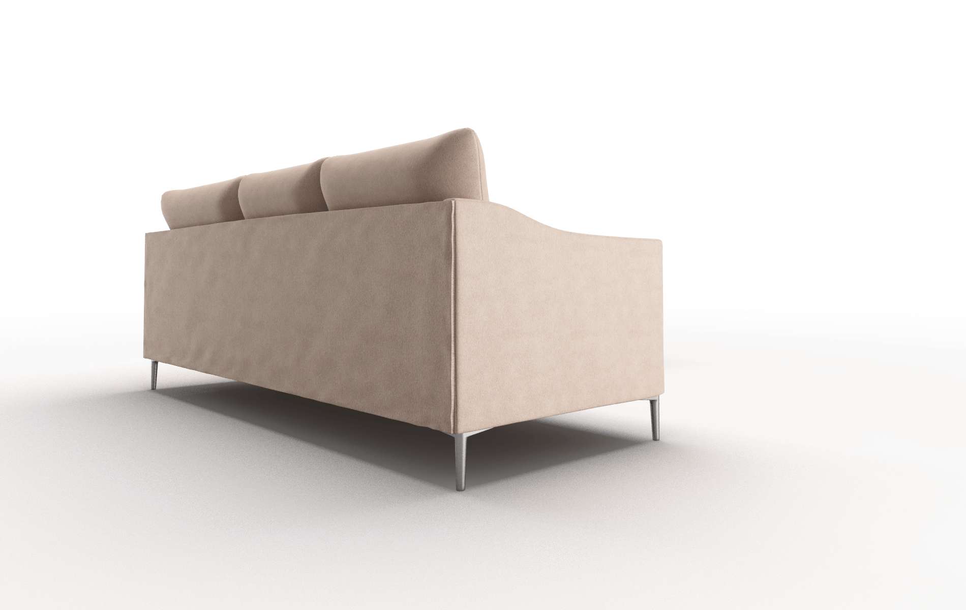 Hamburg Bella Cocoa Sectional metal legs 3