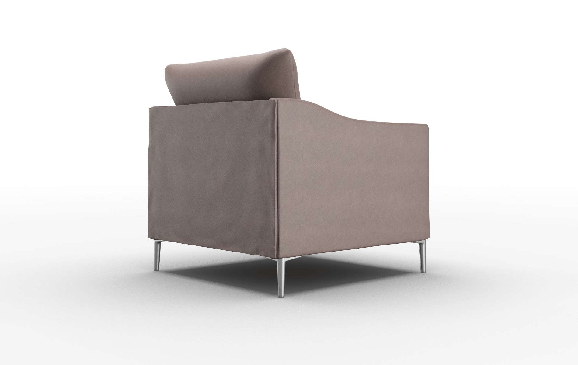 Hamburg Bella Espresso Chair metal legs 5