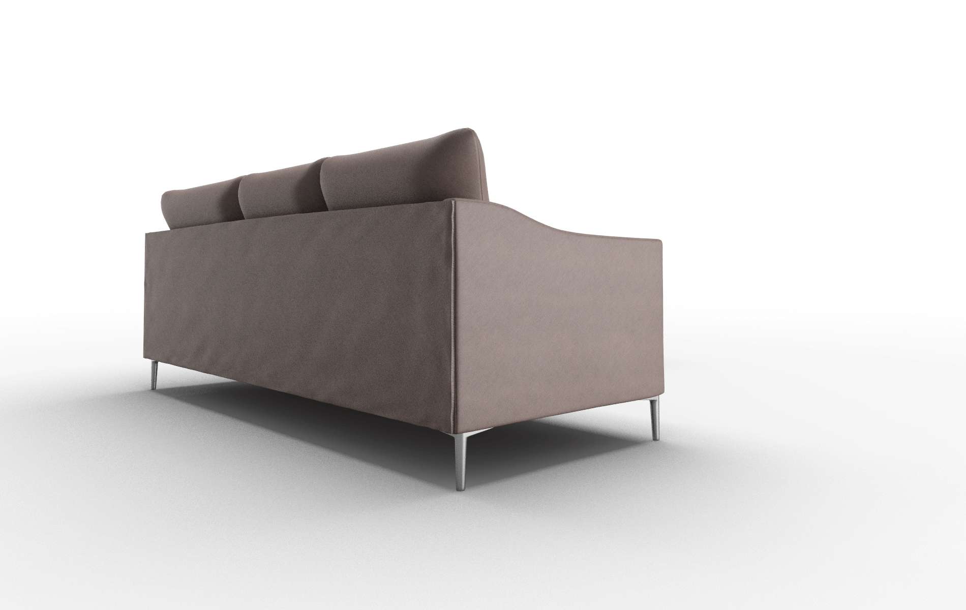 Hamburg Bella Espresso Sectional metal legs 3