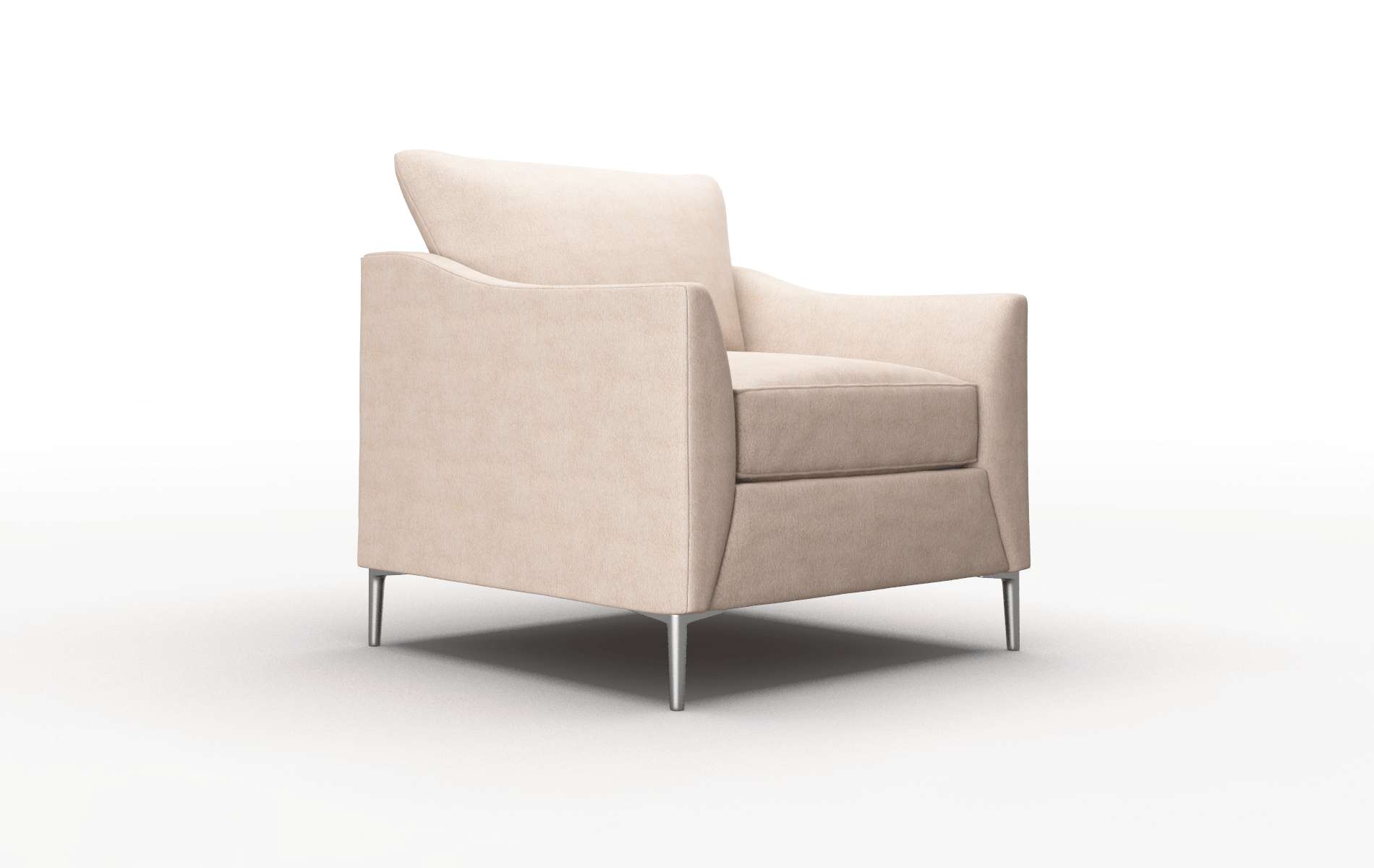 Hamburg Bella Pewter Chair metal legs 2