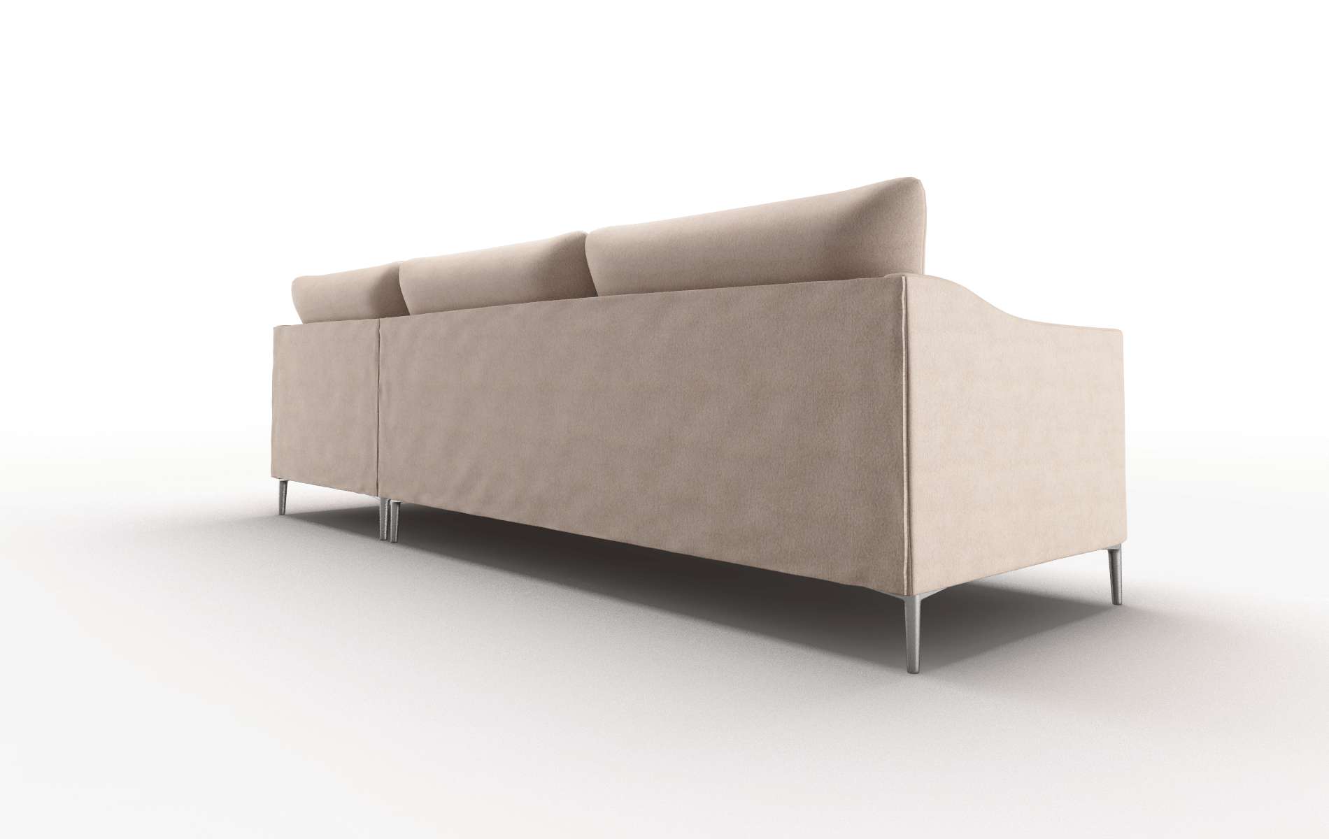 Hamburg Bella Pewter Panel metal legs 5