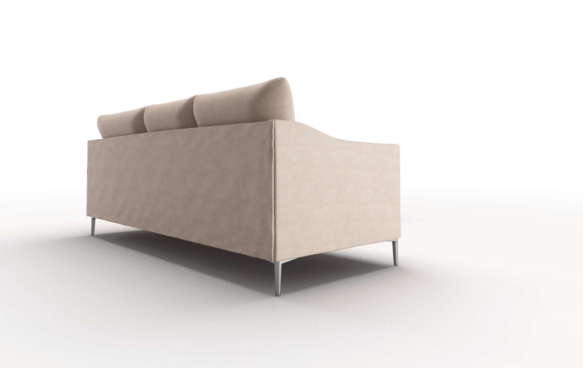 Hamburg Bella Pewter Sectional metal legs 3