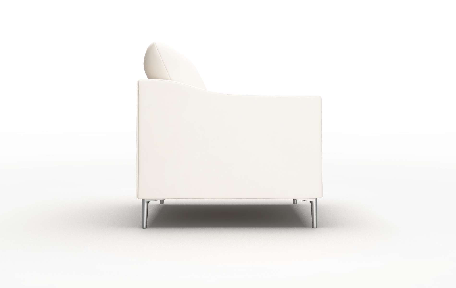 Hamburg Blanche Milky Chair metal legs 3