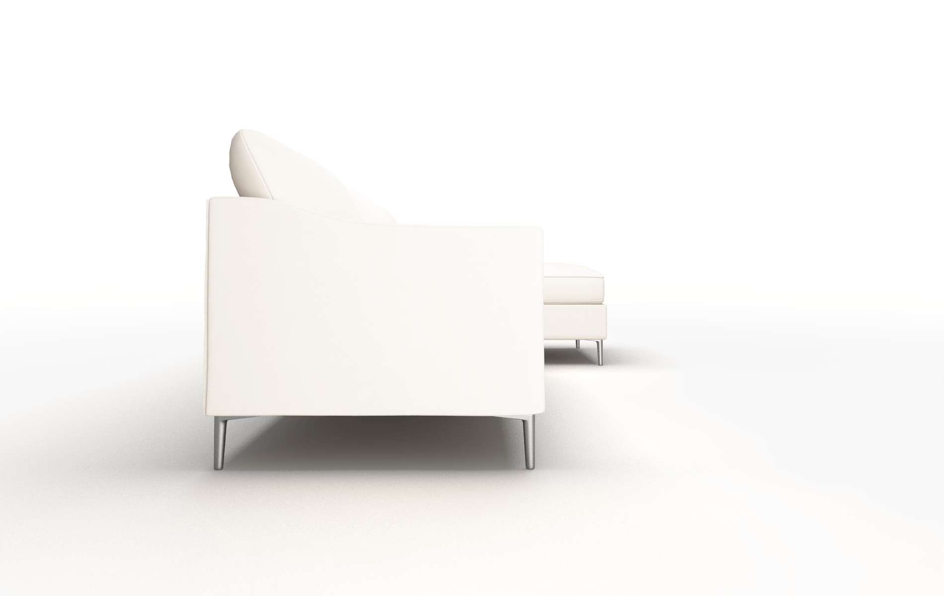 Hamburg Blanche Milky Panel metal legs 3