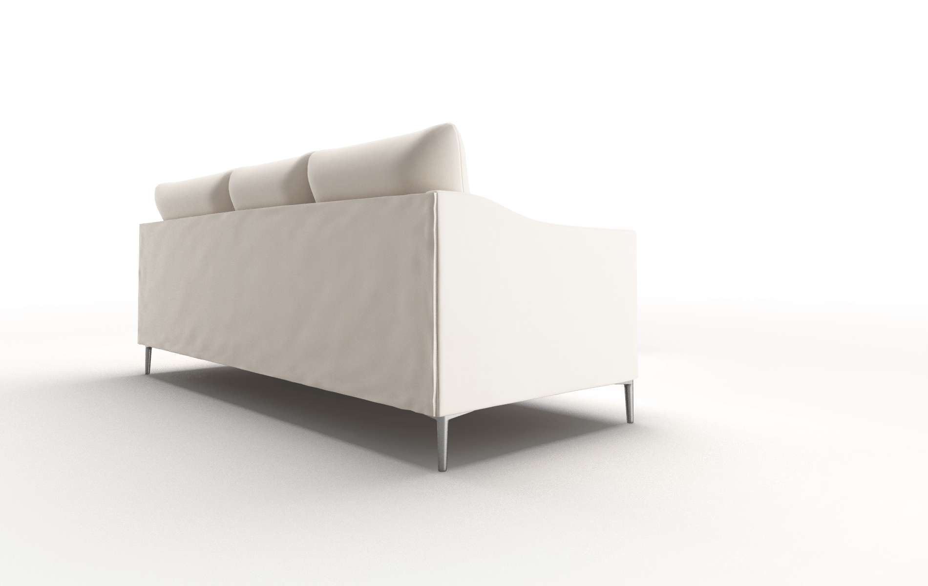 Hamburg Blanche Milky Sectional metal legs 3