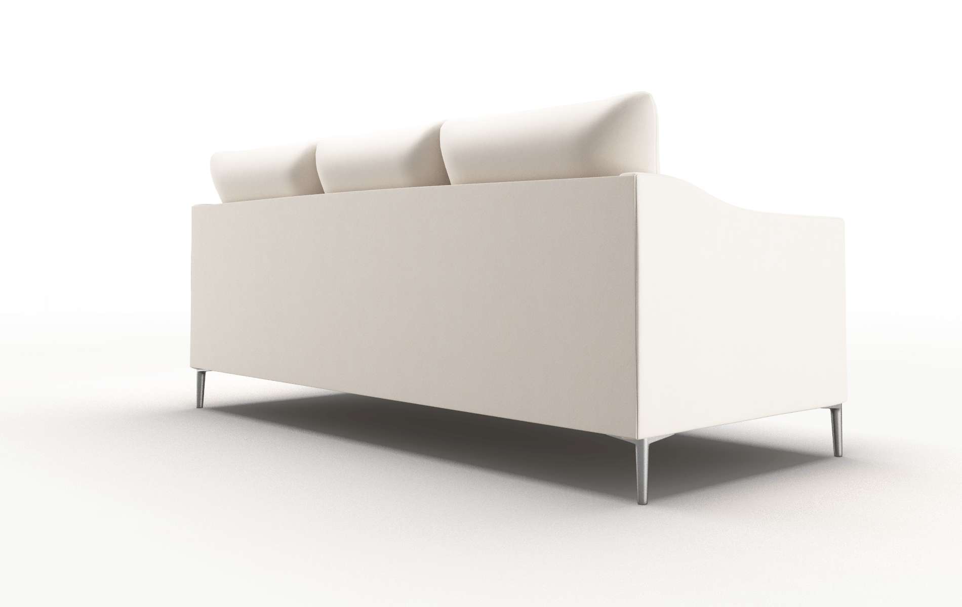 Hamburg Blanche Milky Sofa metal legs 5