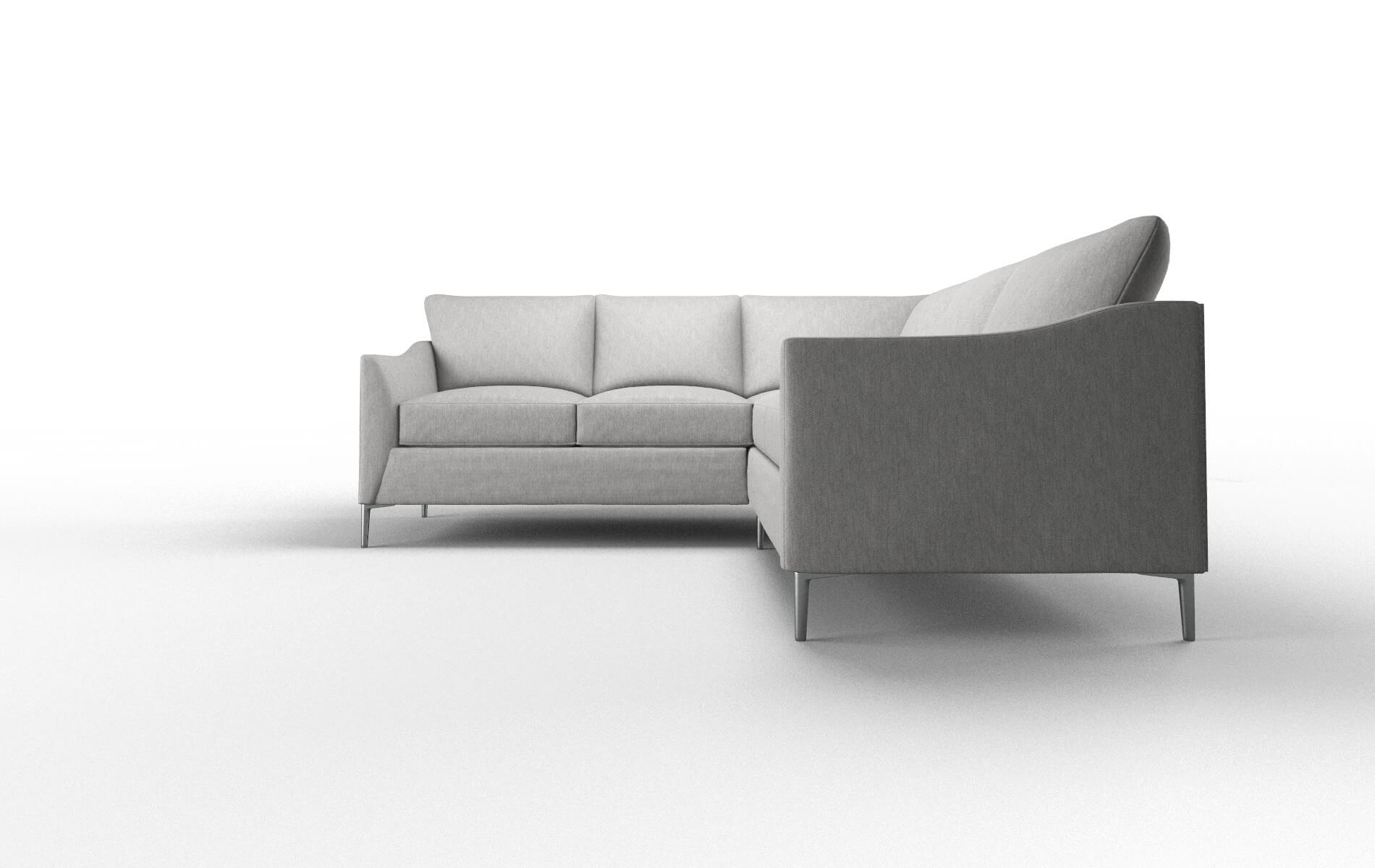 Hamburg Bungalow Graphite Sectional metal legs 5