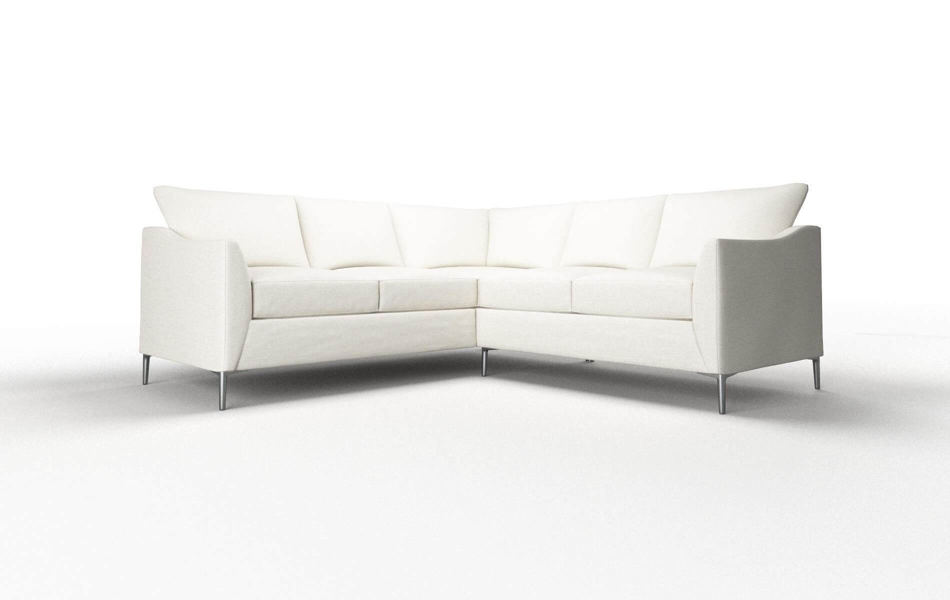 Hamburg Catalina Ivory Sectional metal legs