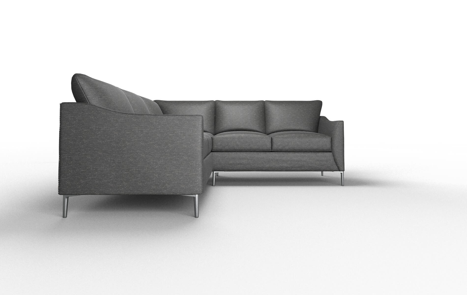 Hamburg Chance Denim Sectional metal legs 2