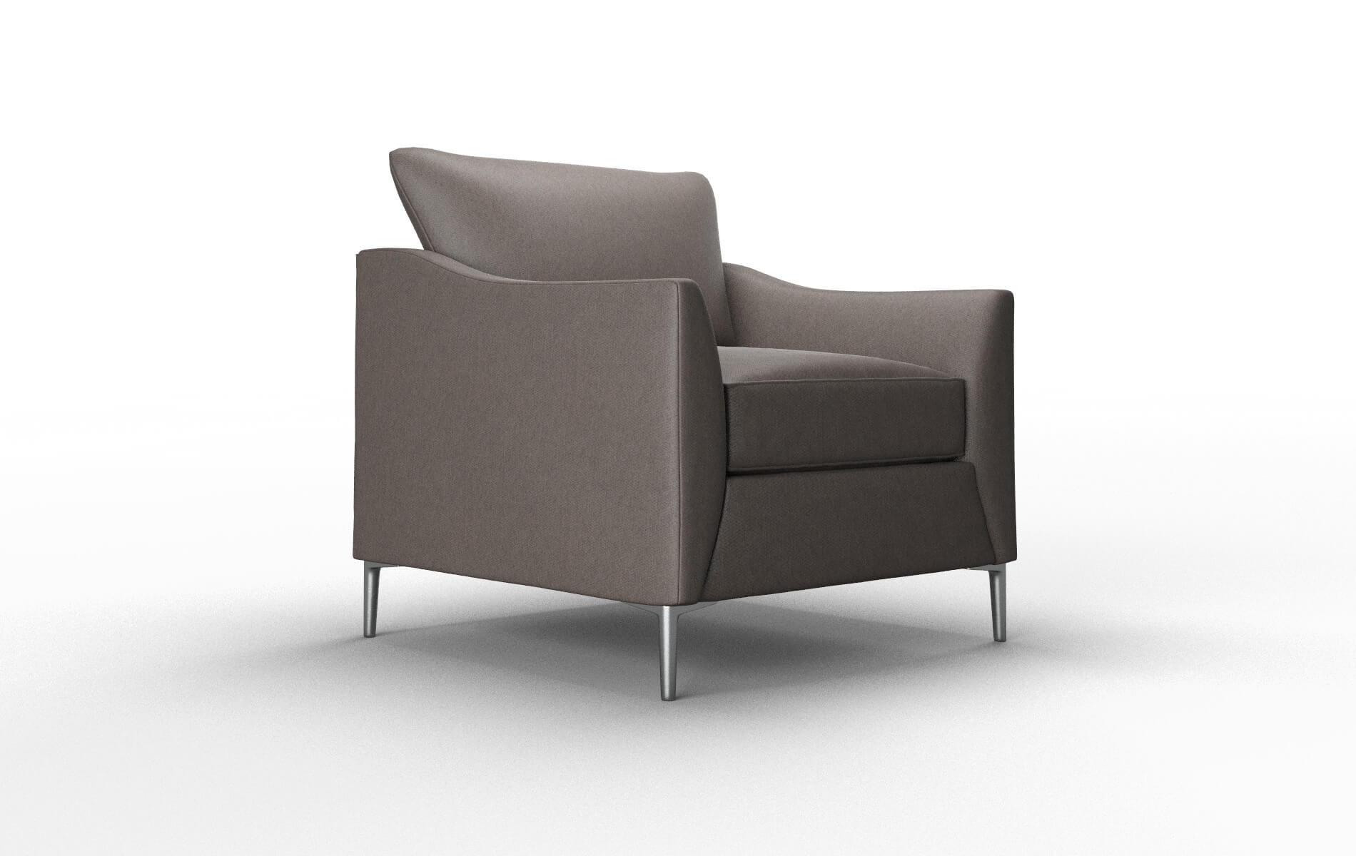 Hamburg Cosmo Chocolate Chair metal legs 2