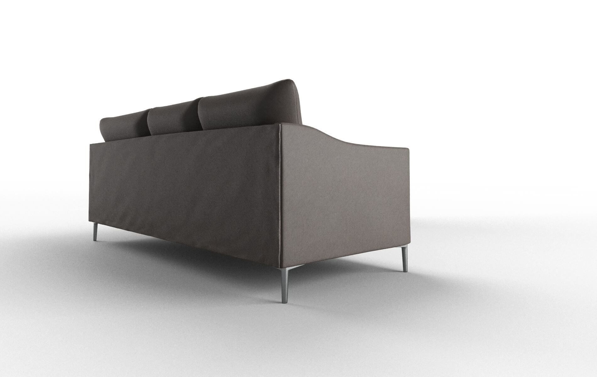 Hamburg Cosmo Chocolate Sectional metal legs 3