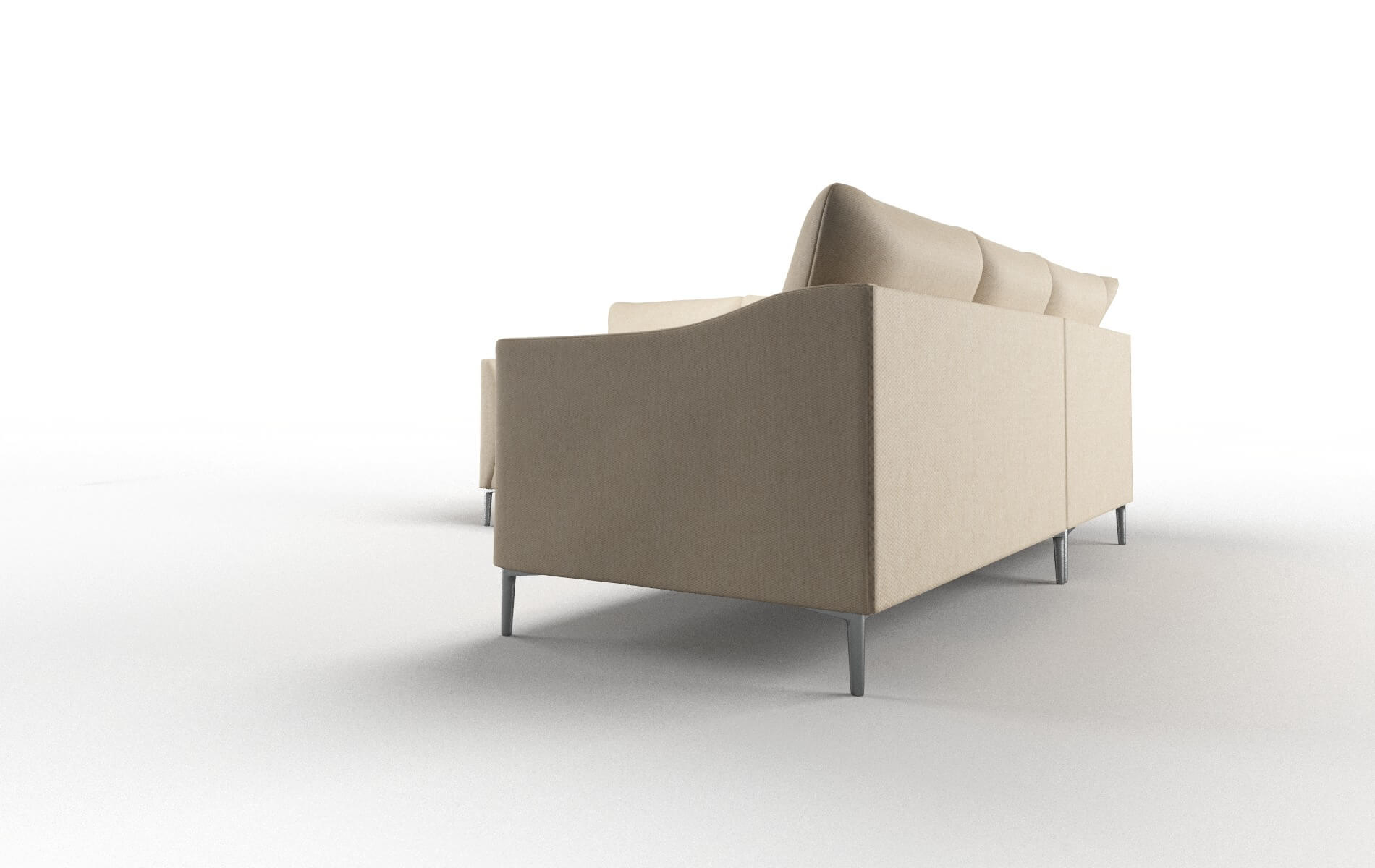 Hamburg Cosmo Fawn Sectional metal legs 4