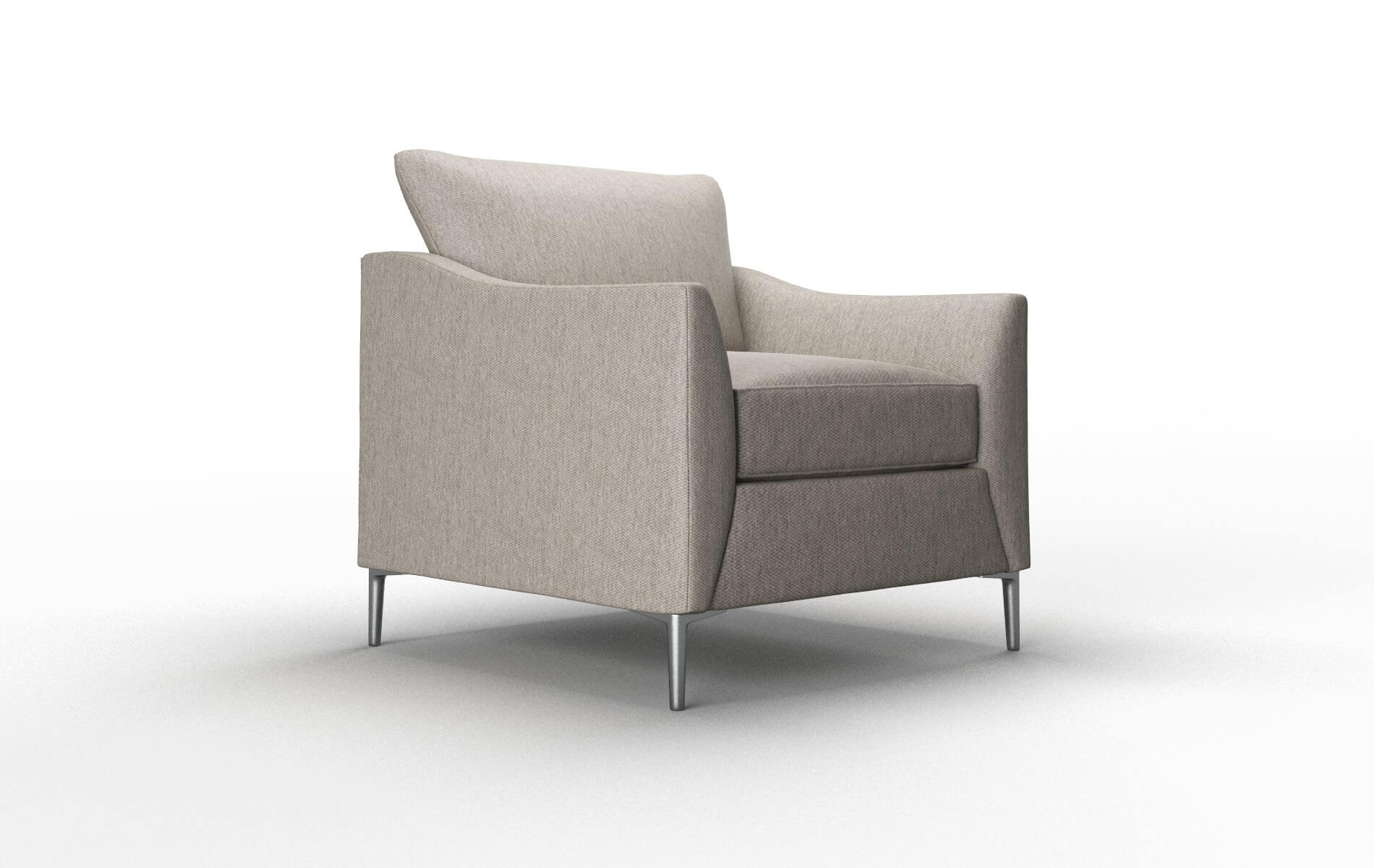 Hamburg Cosmo Taupe Chair metal legs 2