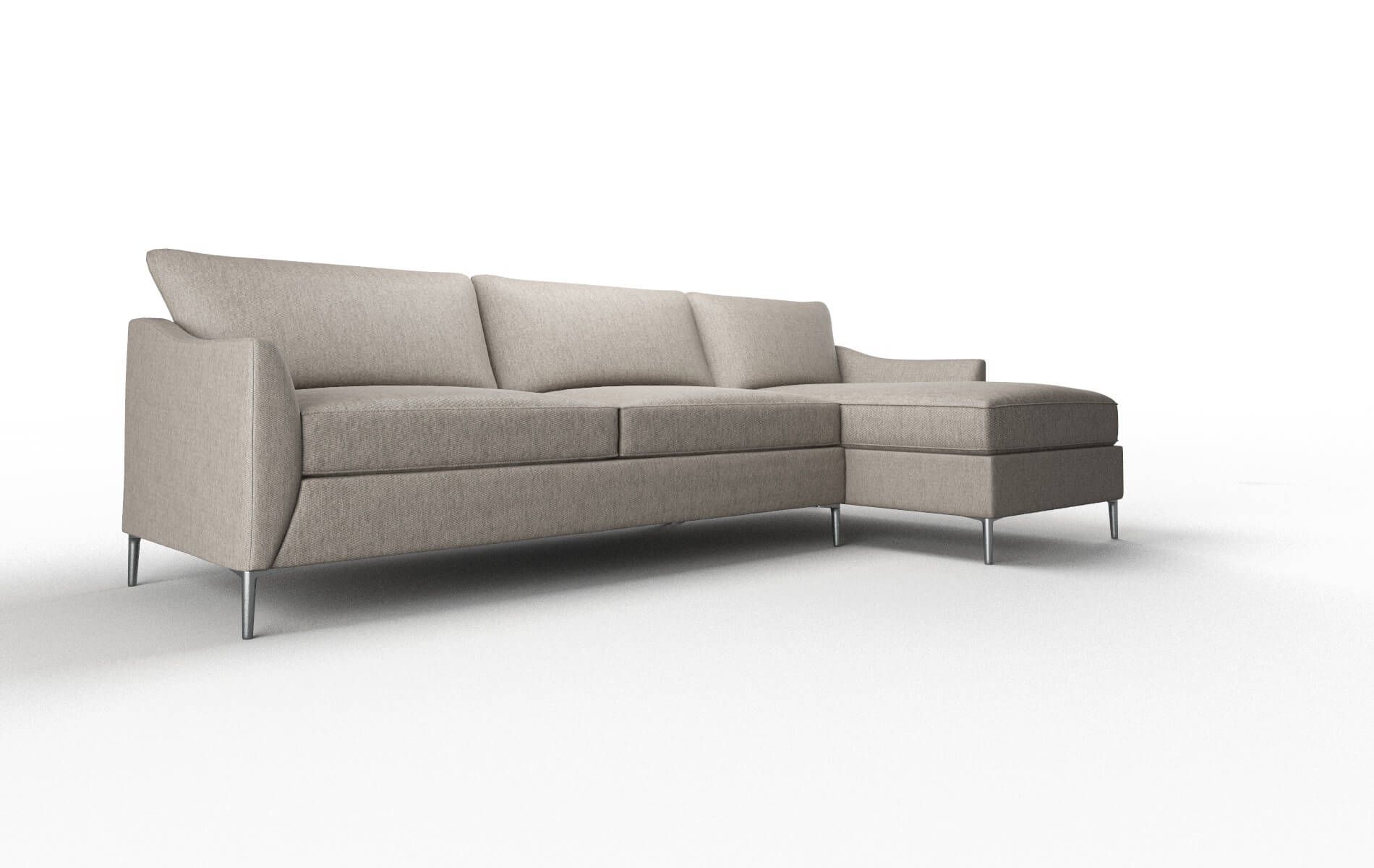 Hamburg Cosmo Taupe Panel metal legs 2