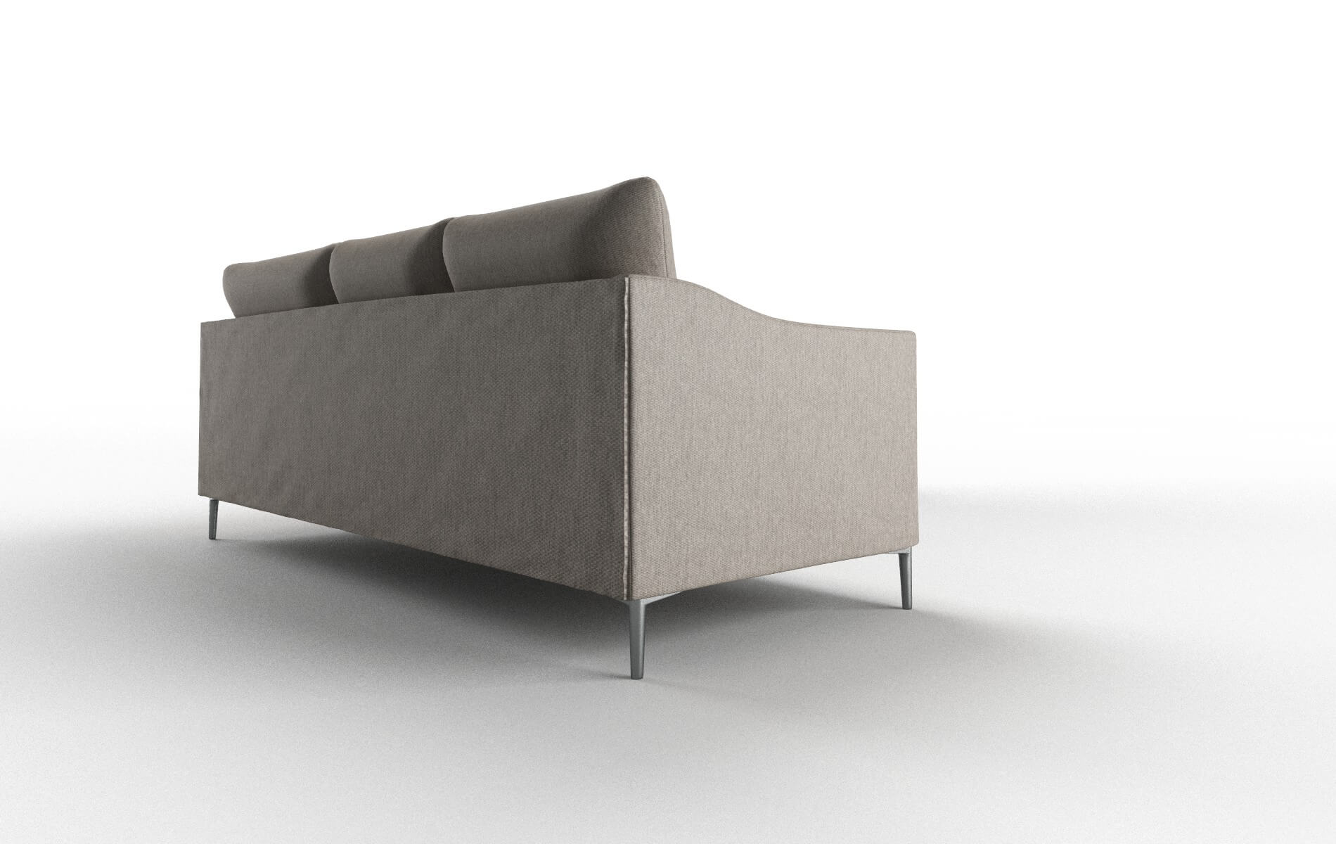 Hamburg Cosmo Taupe Sectional metal legs 3