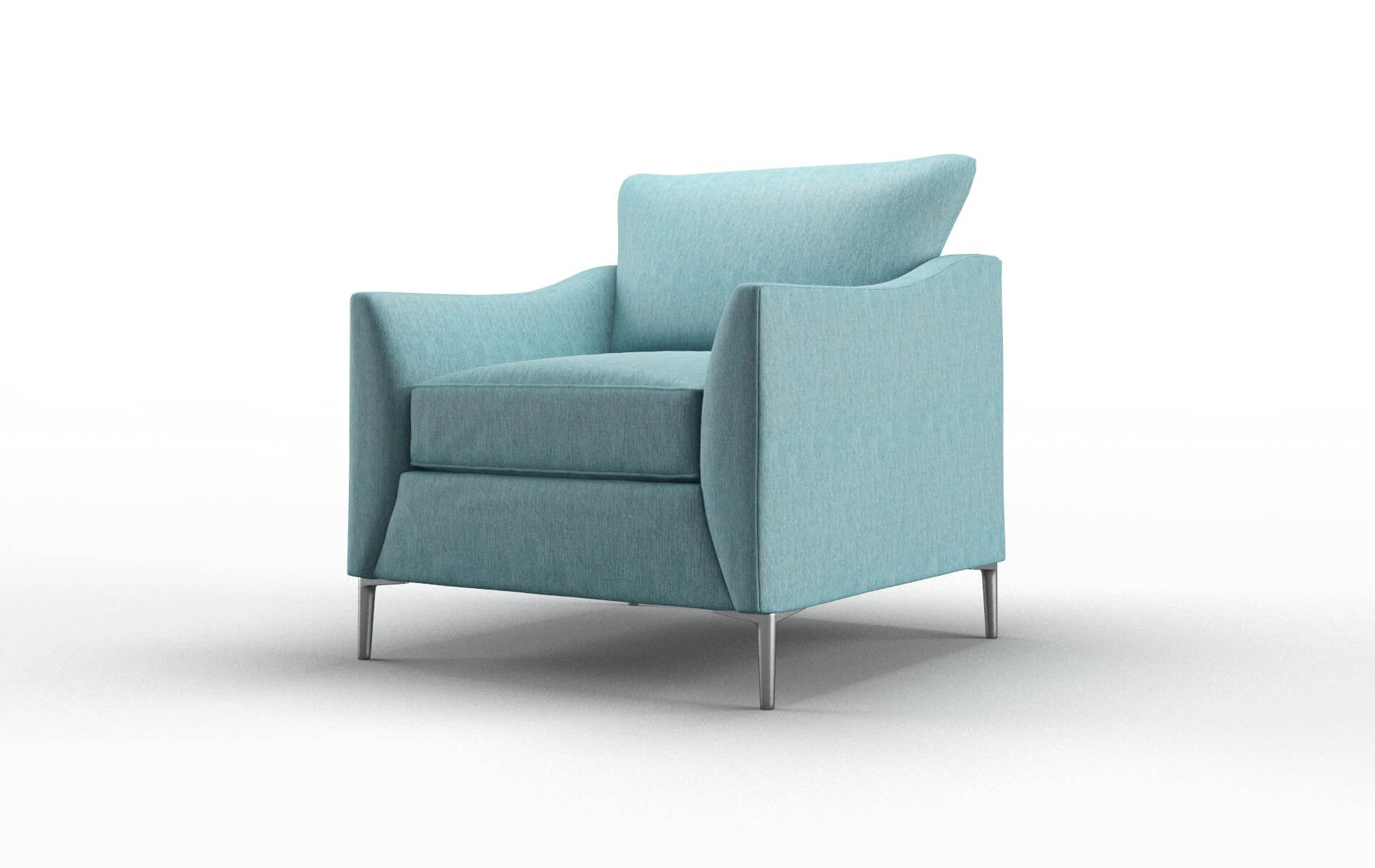 Hamburg Cosmo Turquoise Chair metal legs 4
