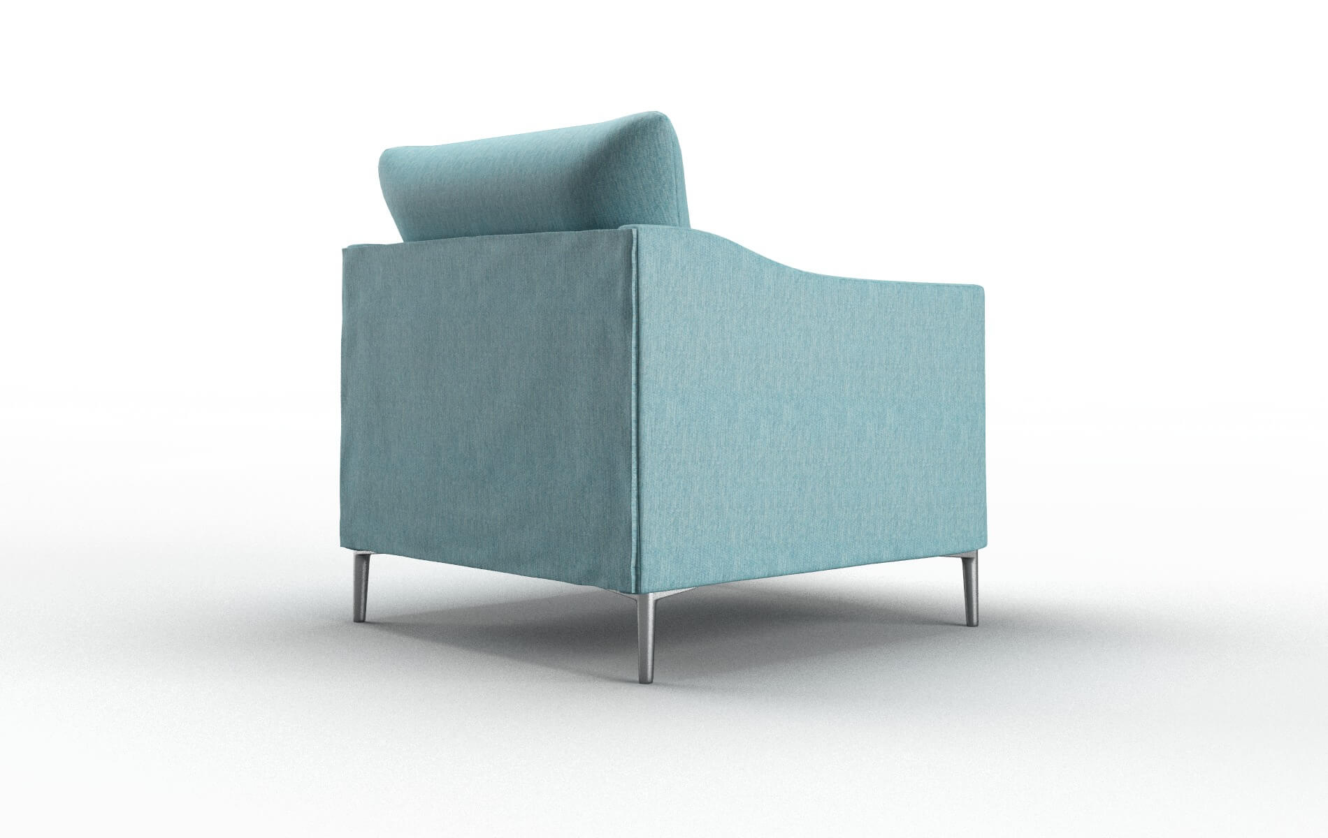 Hamburg Cosmo Turquoise Chair metal legs 5