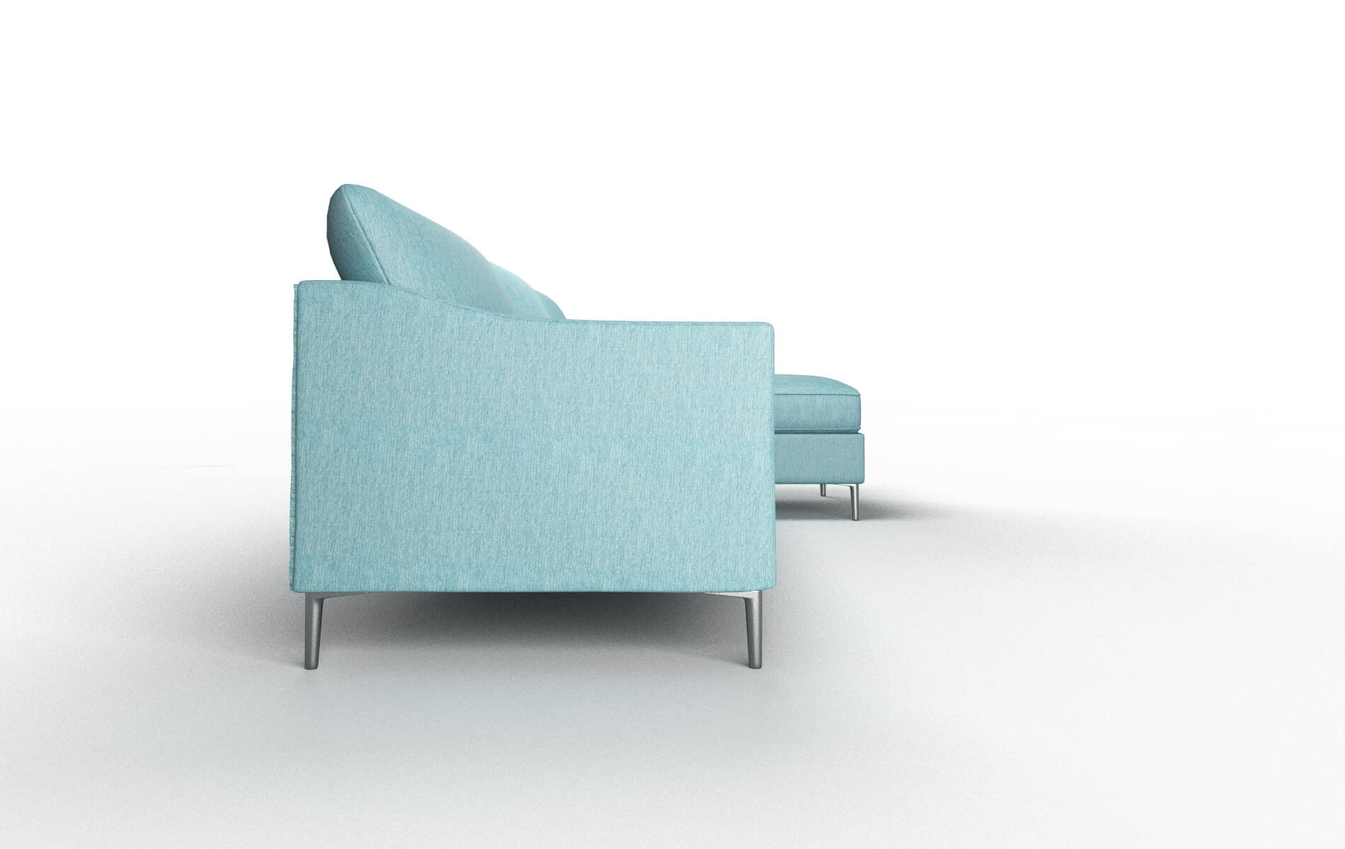 Hamburg Cosmo Turquoise Panel metal legs 3