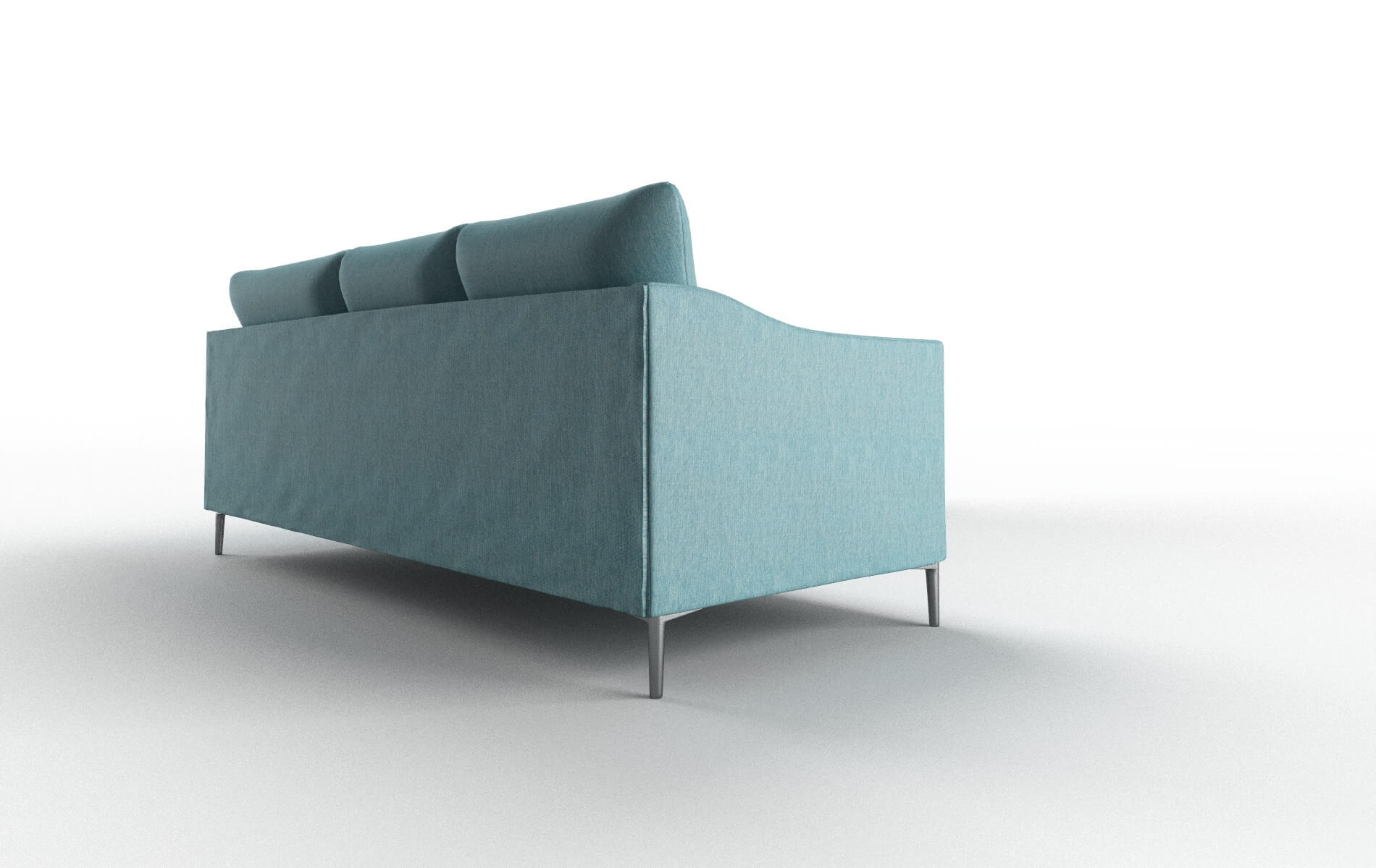Hamburg Cosmo Turquoise Sectional metal legs 3