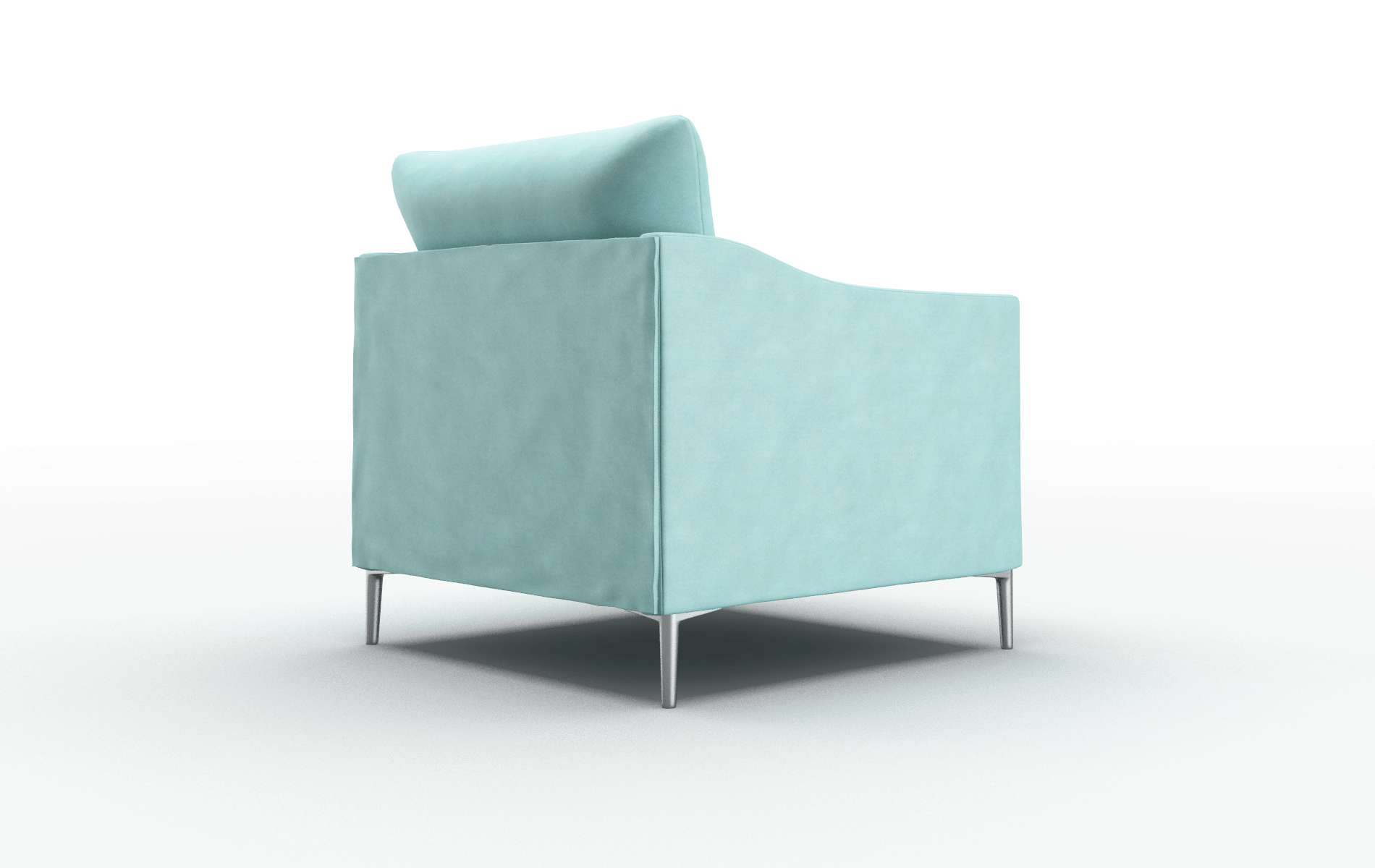 Hamburg Curious Turquoise Chair metal legs 5