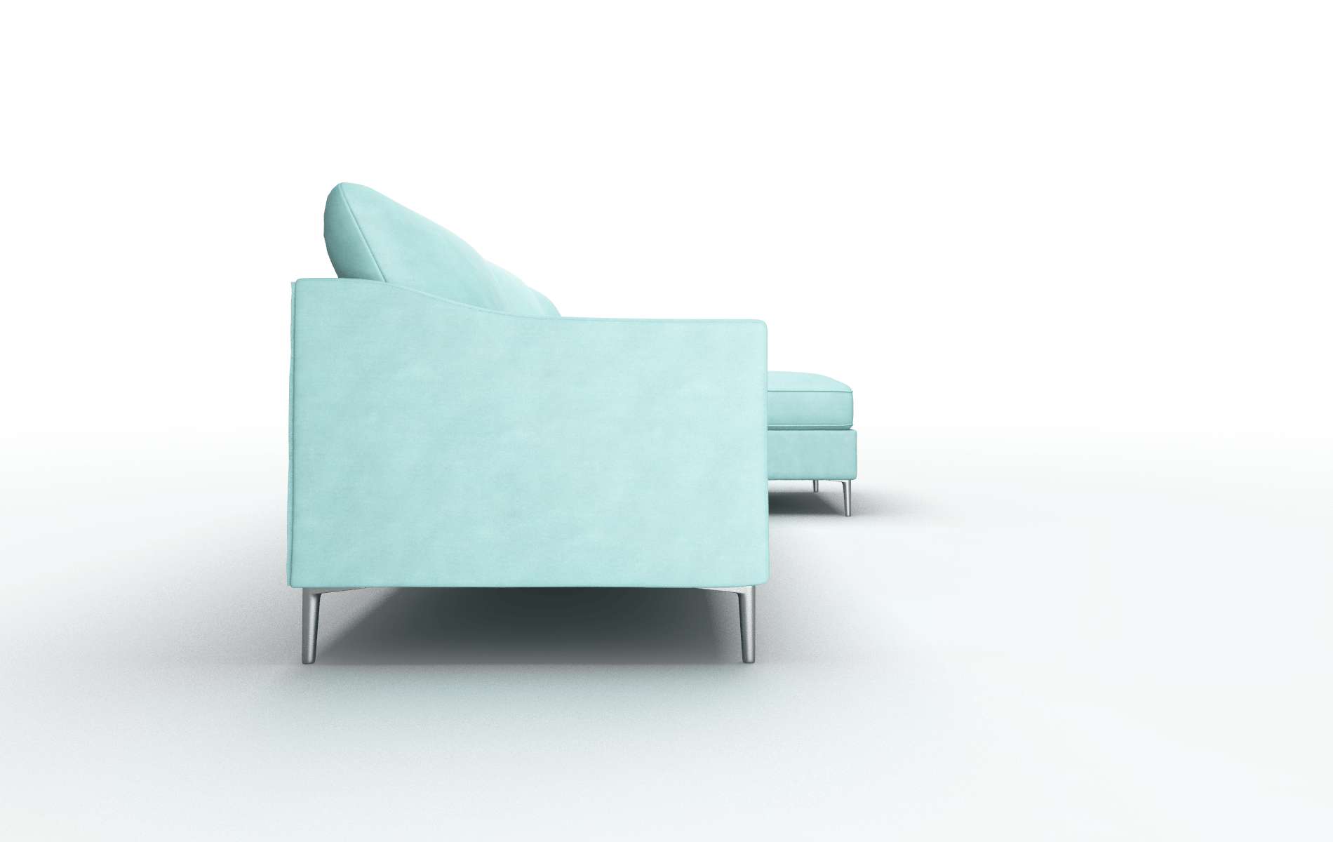 Hamburg Curious Turquoise Panel metal legs 3