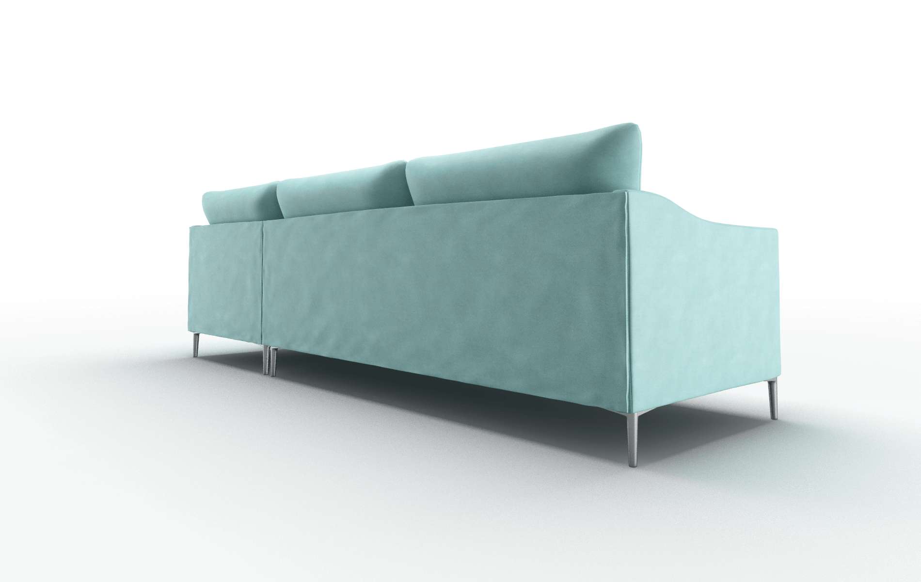 Hamburg Curious Turquoise Panel metal legs 5