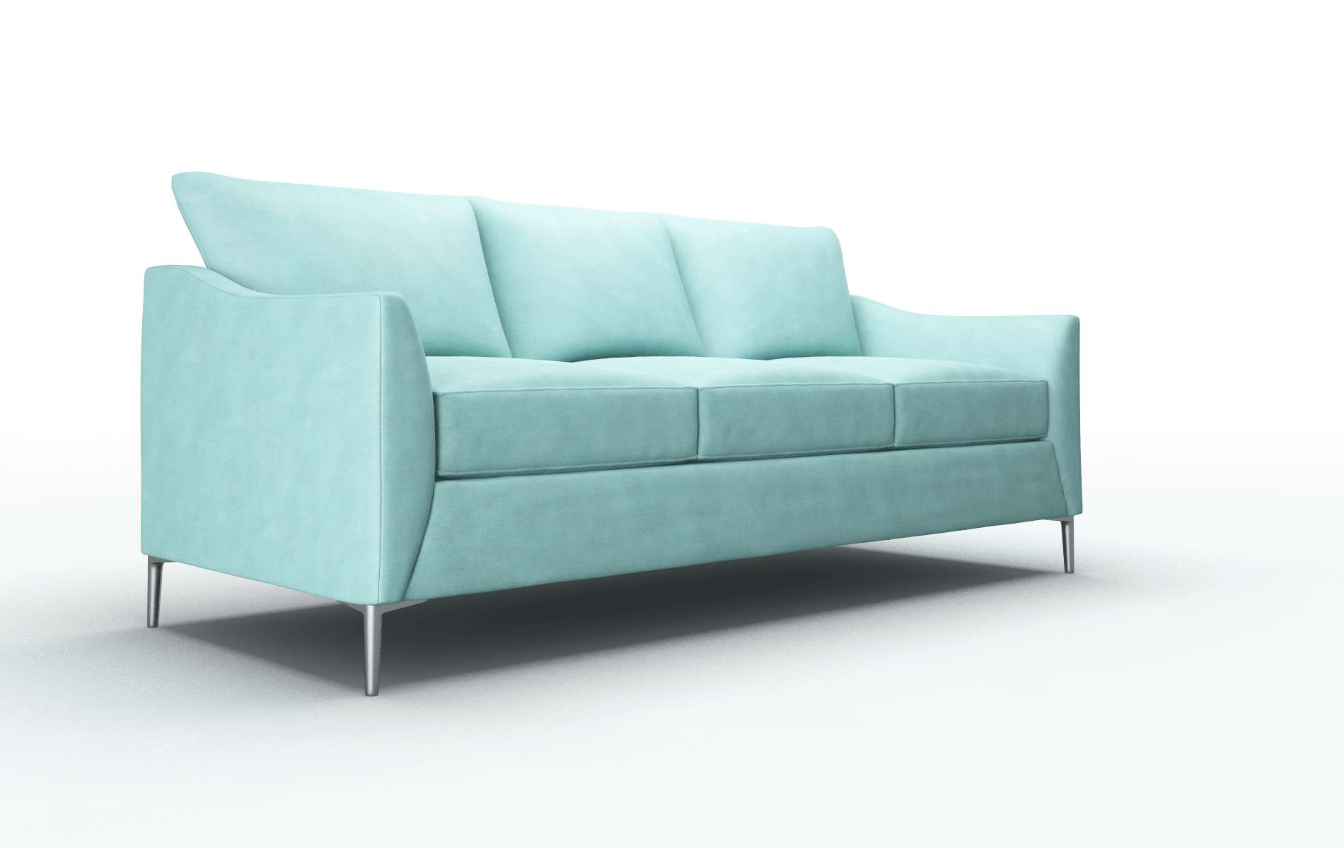Hamburg Curious Turquoise Sofa metal legs 2