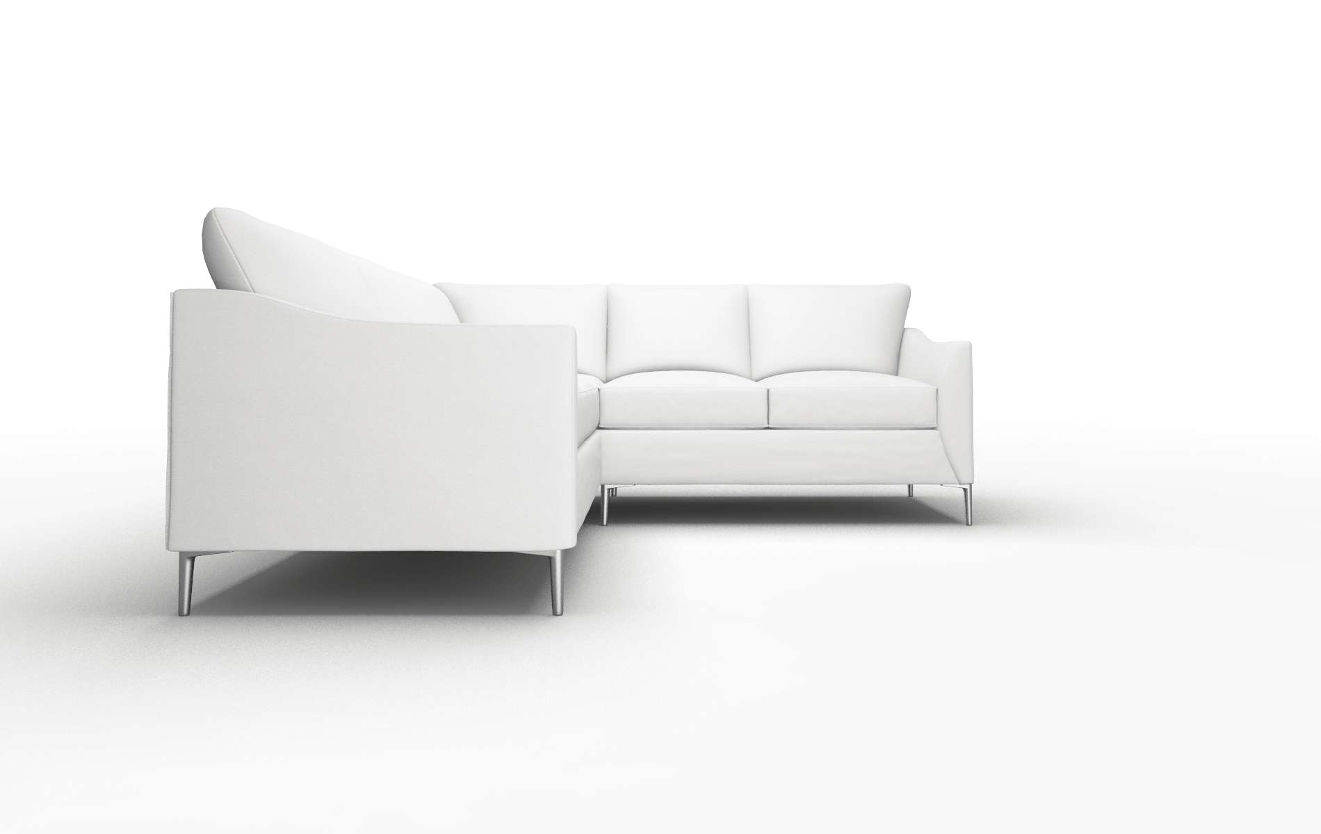 Hamburg Dawson Platinum Sectional metal legs 2